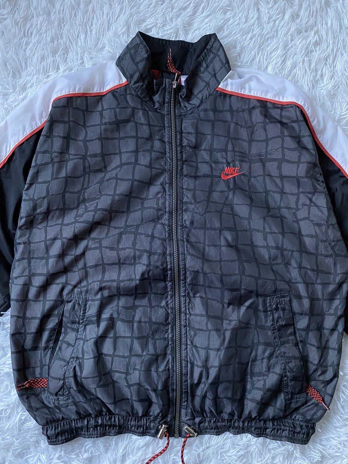 Nike Vintage 90's Nike Y2K Big Swoosh Light Jacket Size US L / EU 52-54 / 3 - 5 Thumbnail