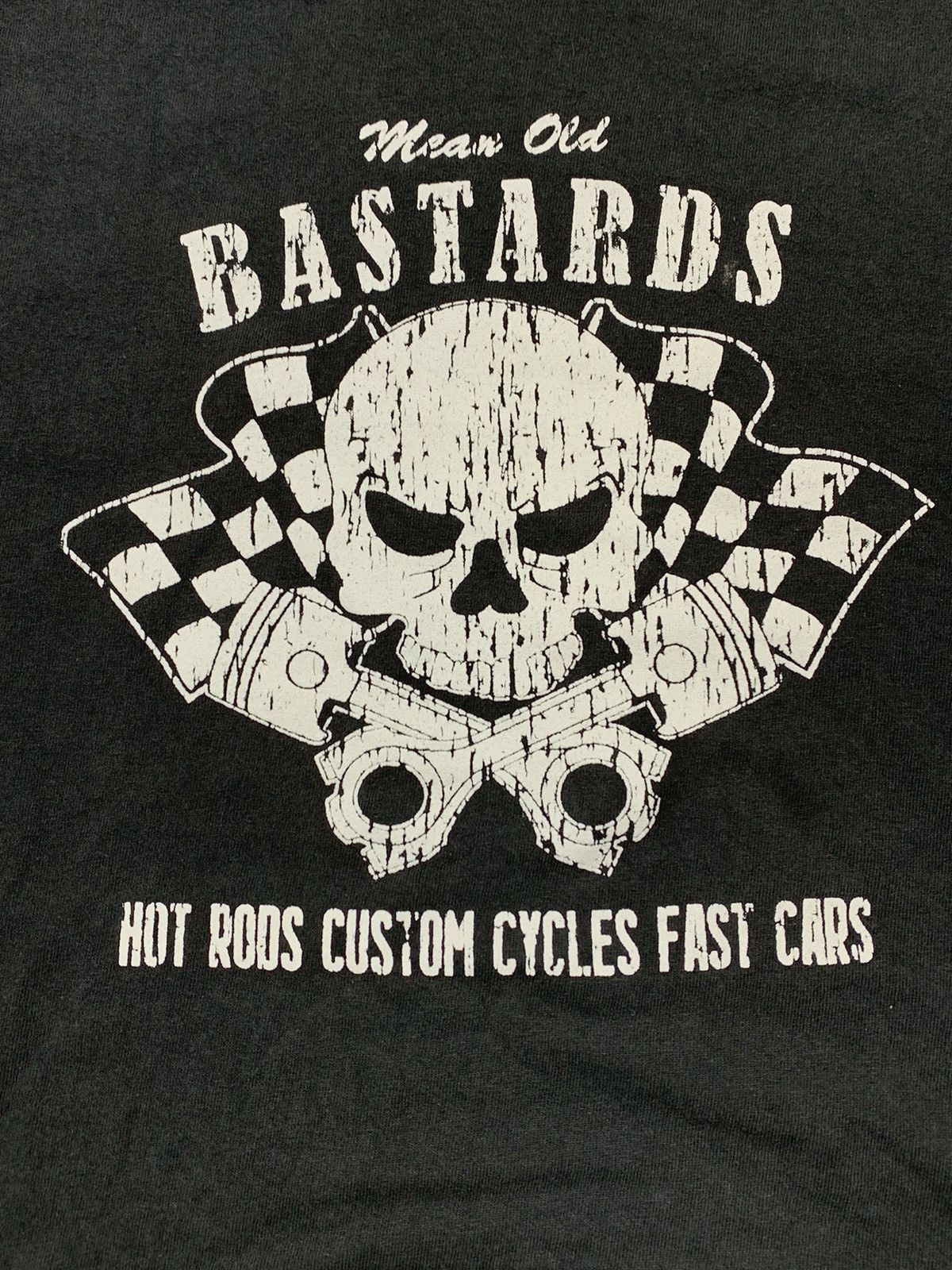 Band Tees × Vintage Vintage Y2K Bastards cars skull sun faded tee size M Size US M / EU 48-50 / 2 - 4 Thumbnail