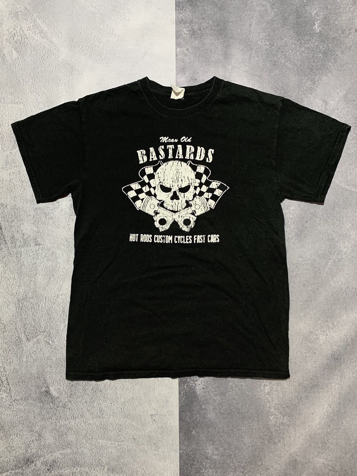 Band Tees × Vintage Vintage Y2K Bastards cars skull sun faded tee size M Size US M / EU 48-50 / 2 - 1 Thumbnail
