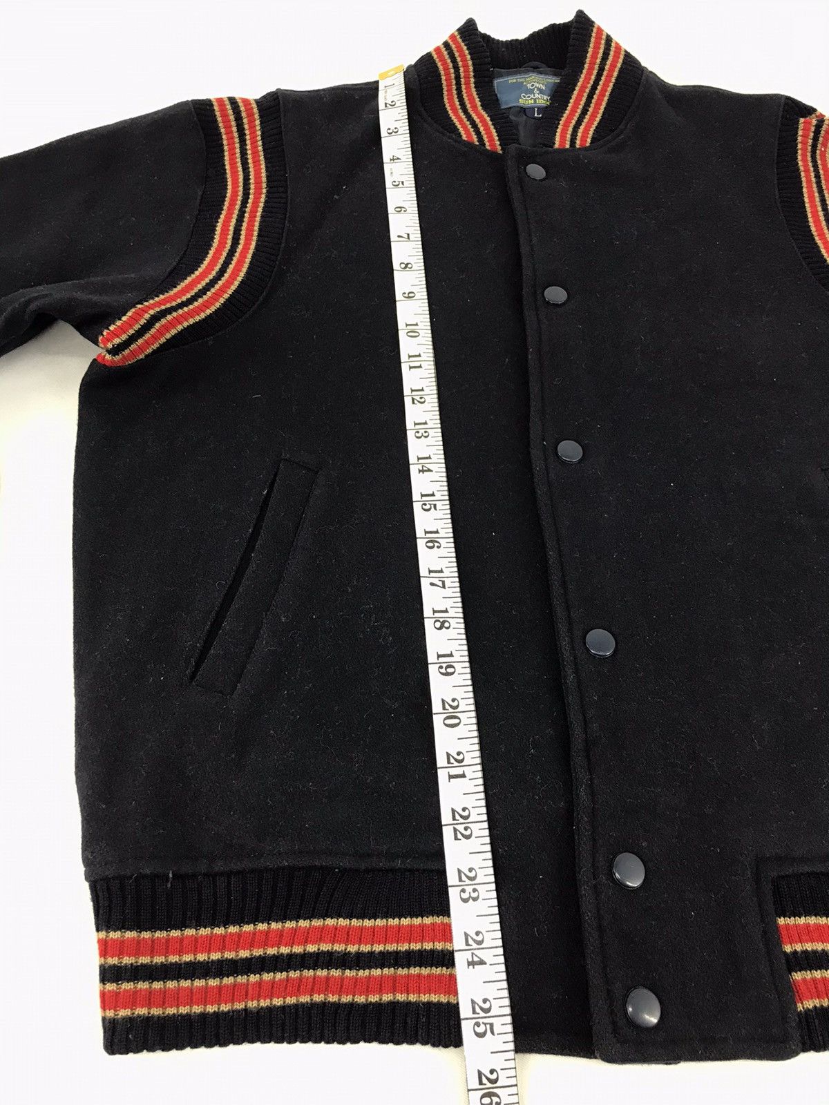 Vintage Vintage 90s Town & Country Sun Idol Simple Varsity Jacket Size US M / EU 48-50 / 2 - 10 Thumbnail