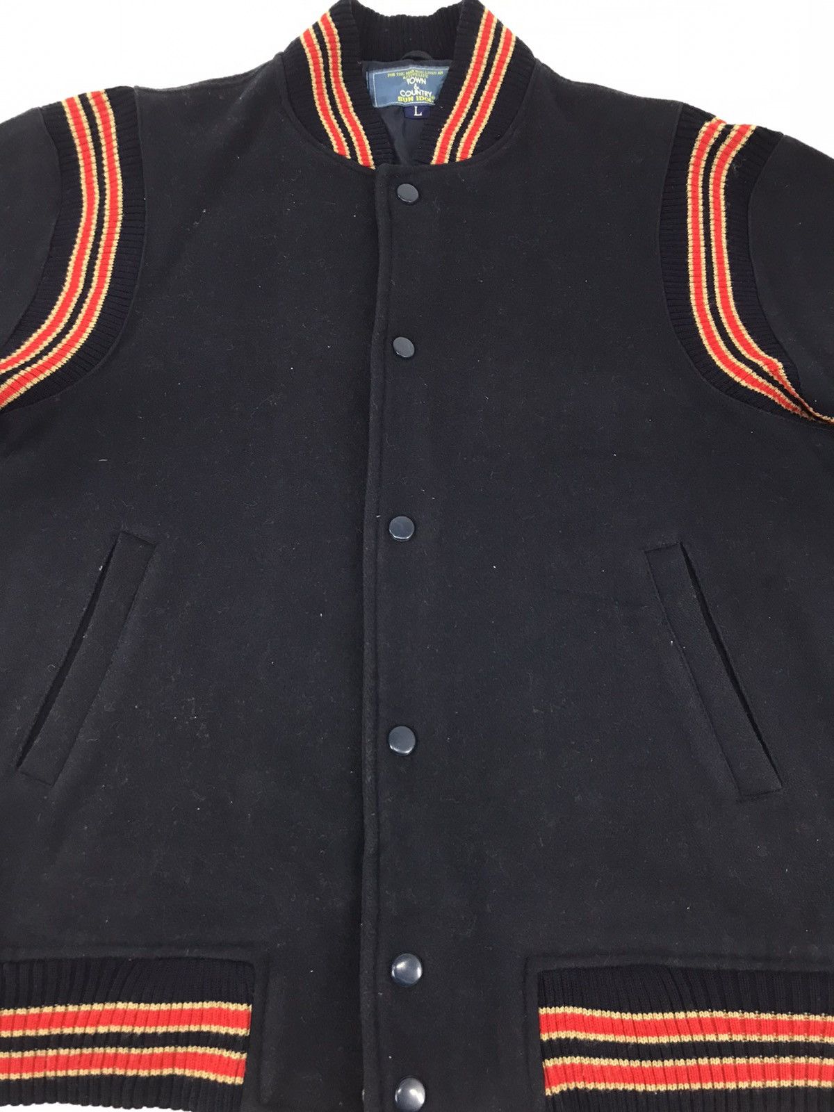 Vintage Vintage 90s Town & Country Sun Idol Simple Varsity Jacket Size US M / EU 48-50 / 2 - 3 Thumbnail