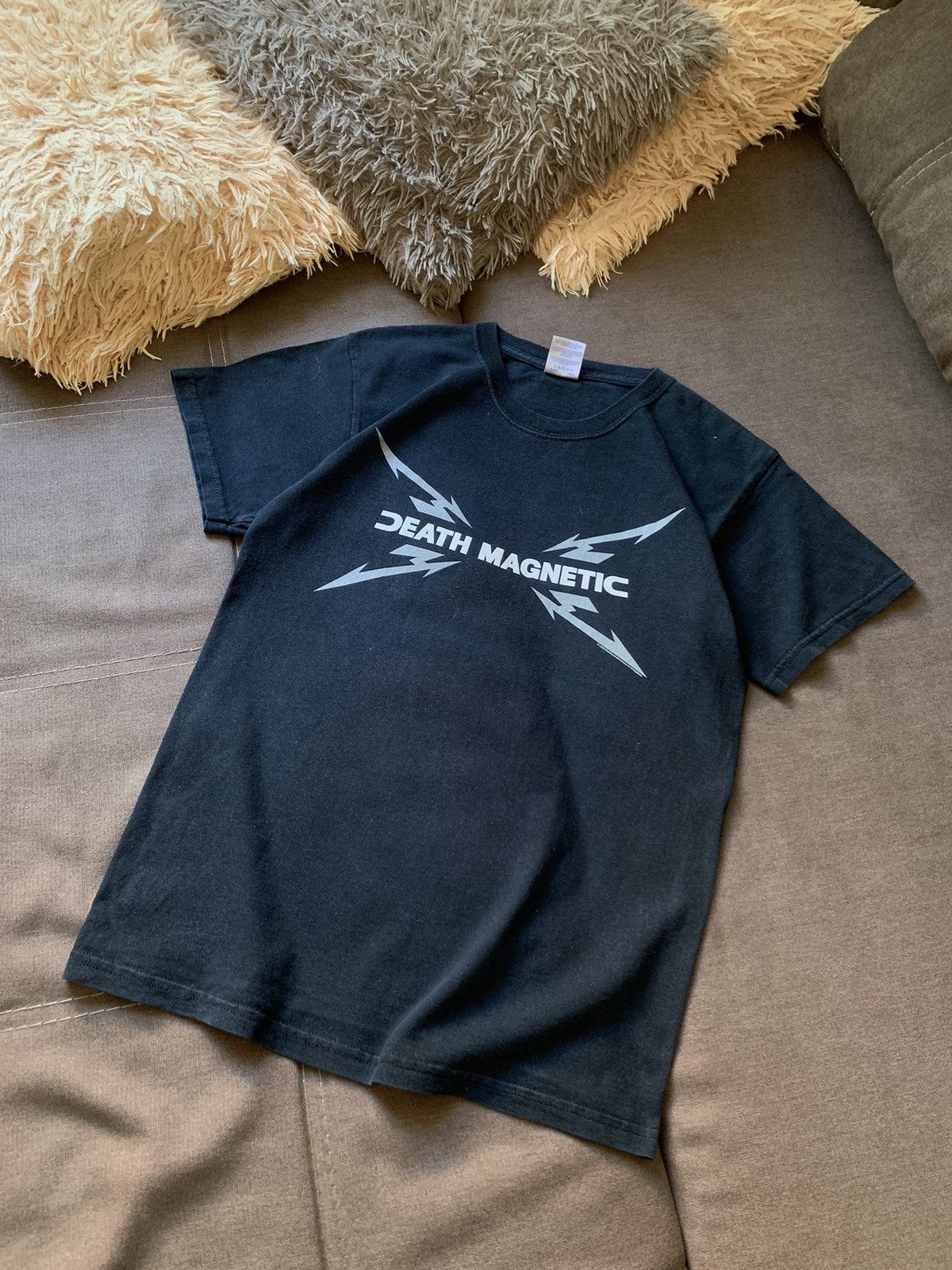 Band Tees Vintage 2008 Metallica Death Magnetic (Iron Maiden Black) Size US S / EU 44-46 / 1 - 2 Thumbnail
