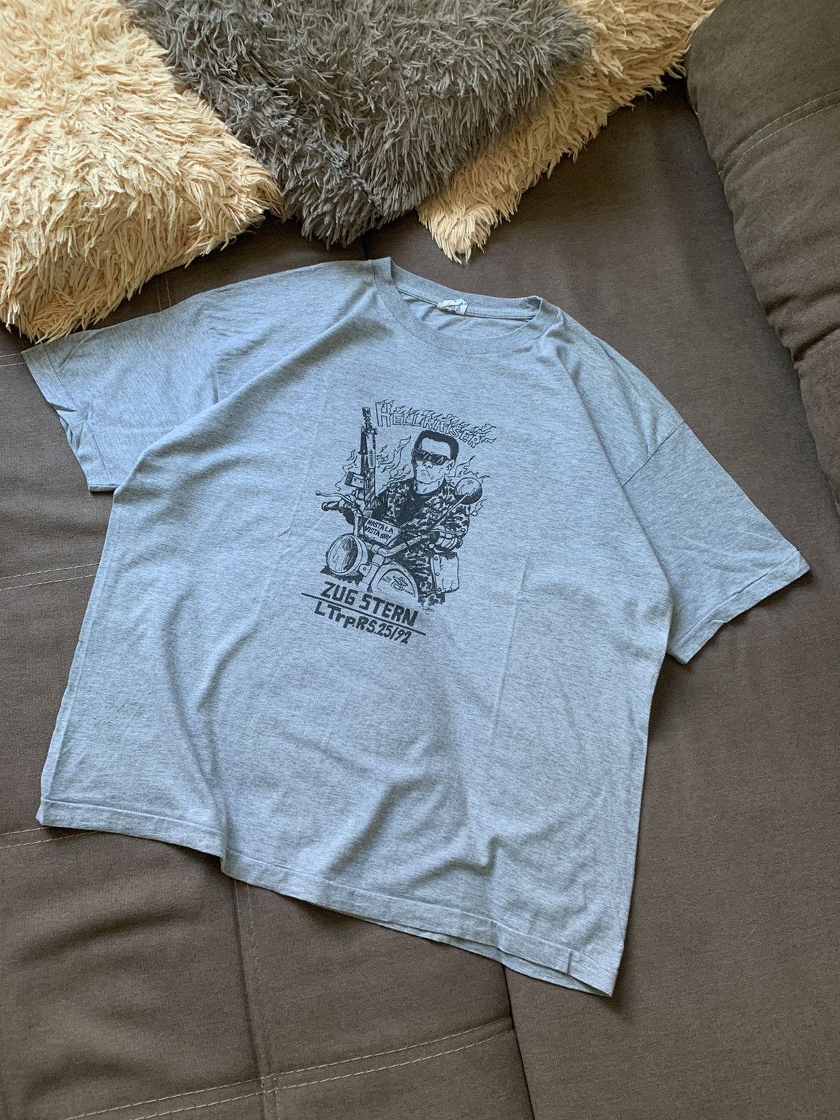 Vintage Rare Vintage 1992 Terminator Hasta La Vista Baby Hellraiser Size US XL / EU 56 / 4 - 2 Thumbnail