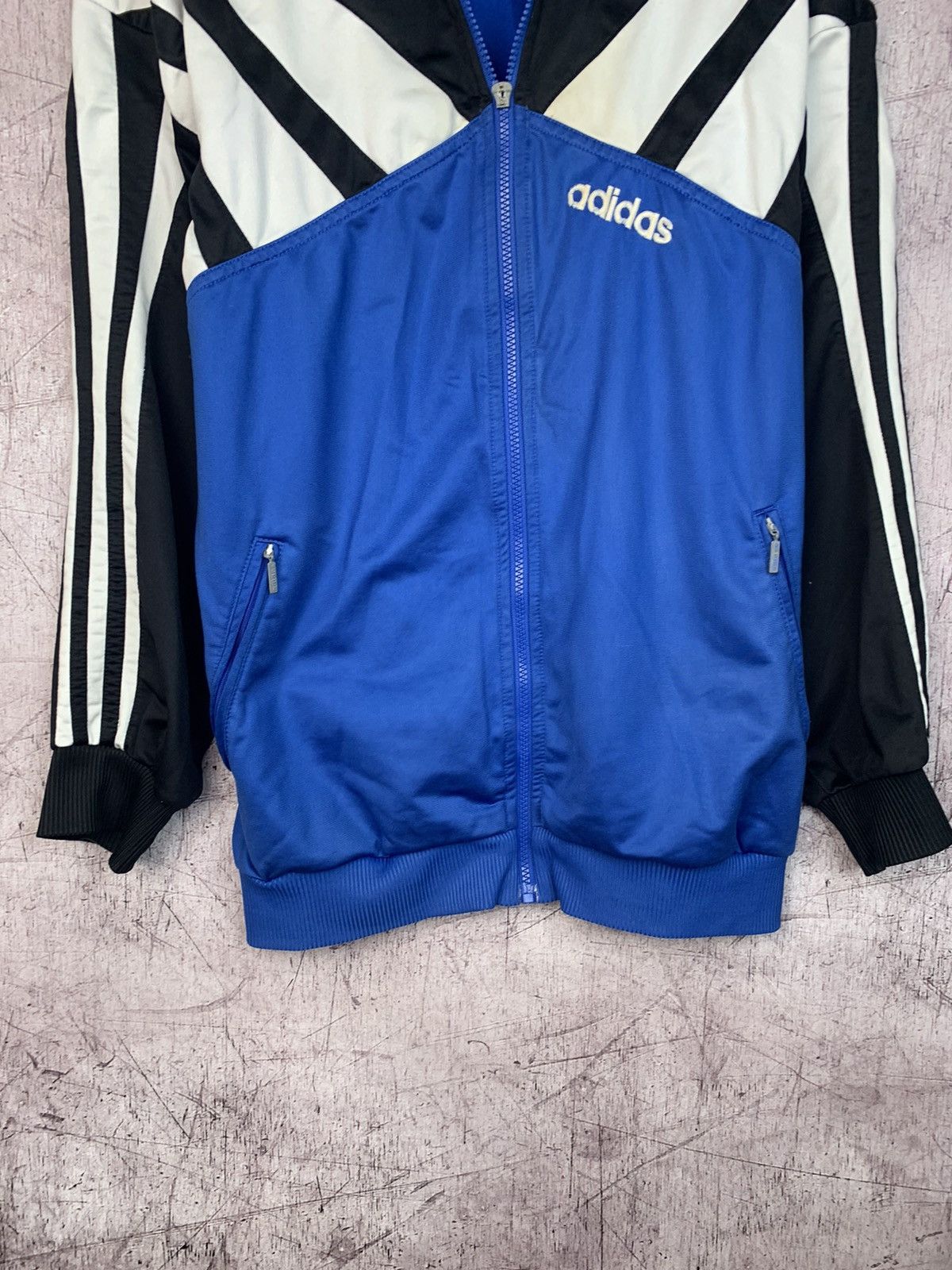 Adidas × Vintage Adidas 90s Vintage Mens Track Top Jacket Size US L / EU 52-54 / 3 - 3 Thumbnail