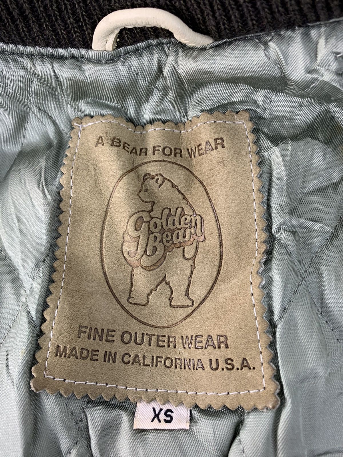 Golden Bear Vintage 80s Golden Bear G Fine Outerwear Varsity Leather Size US S / EU 44-46 / 1 - 6 Thumbnail
