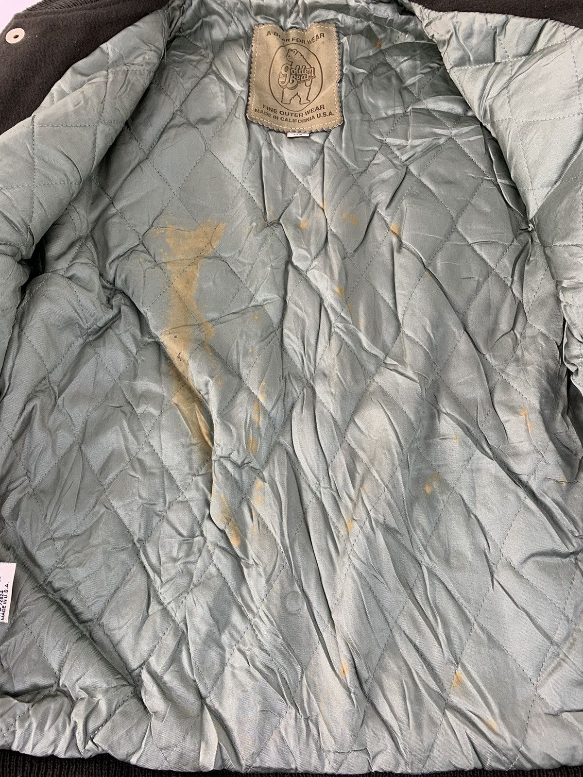 Golden Bear Vintage 80s Golden Bear G Fine Outerwear Varsity Leather Size US S / EU 44-46 / 1 - 5 Thumbnail