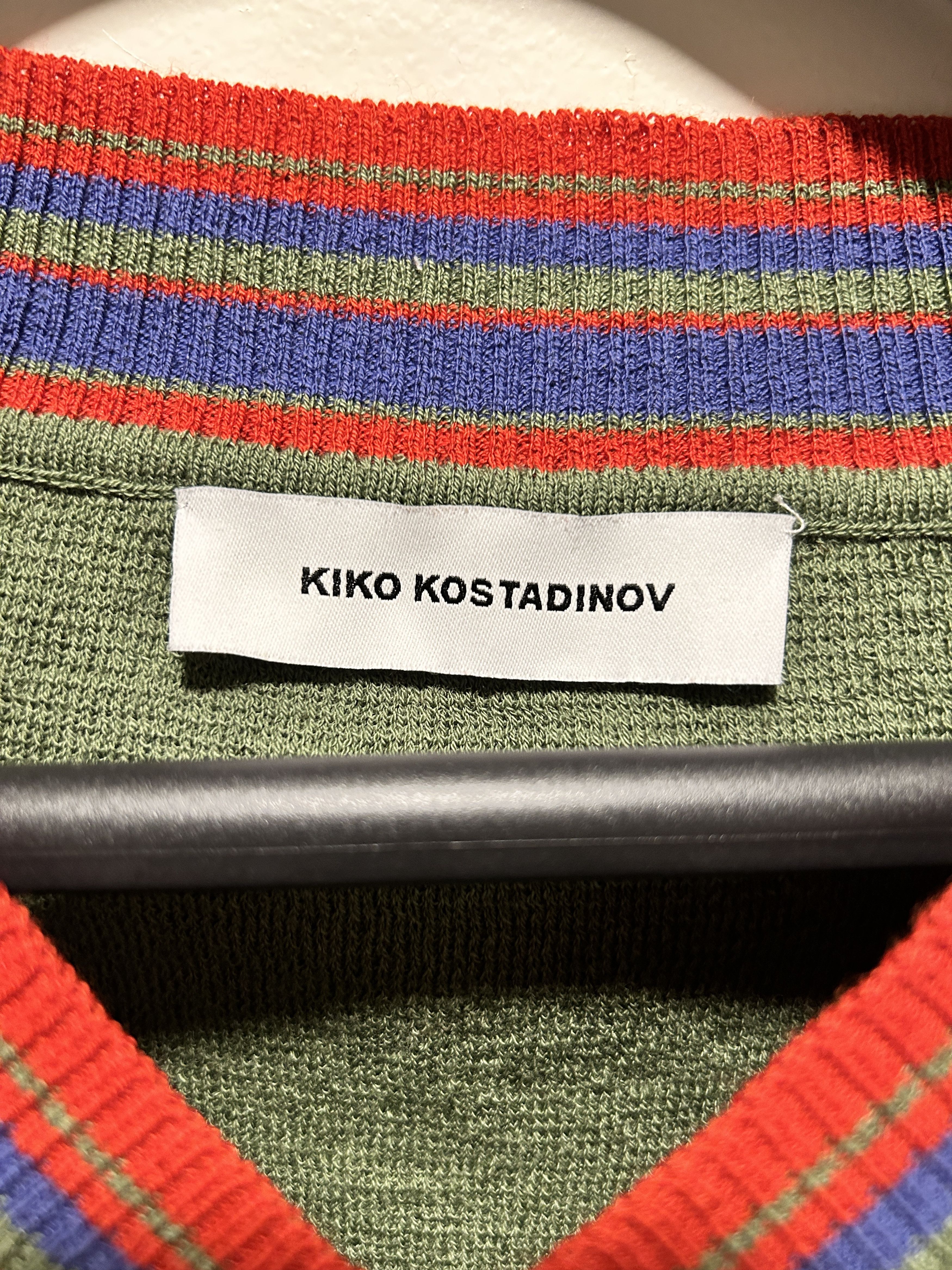 Kiko Kostadinov Dorset Stripe Wool Sweater Vest asymmetrical Size US M / EU 48-50 / 2 - 2 Thumbnail