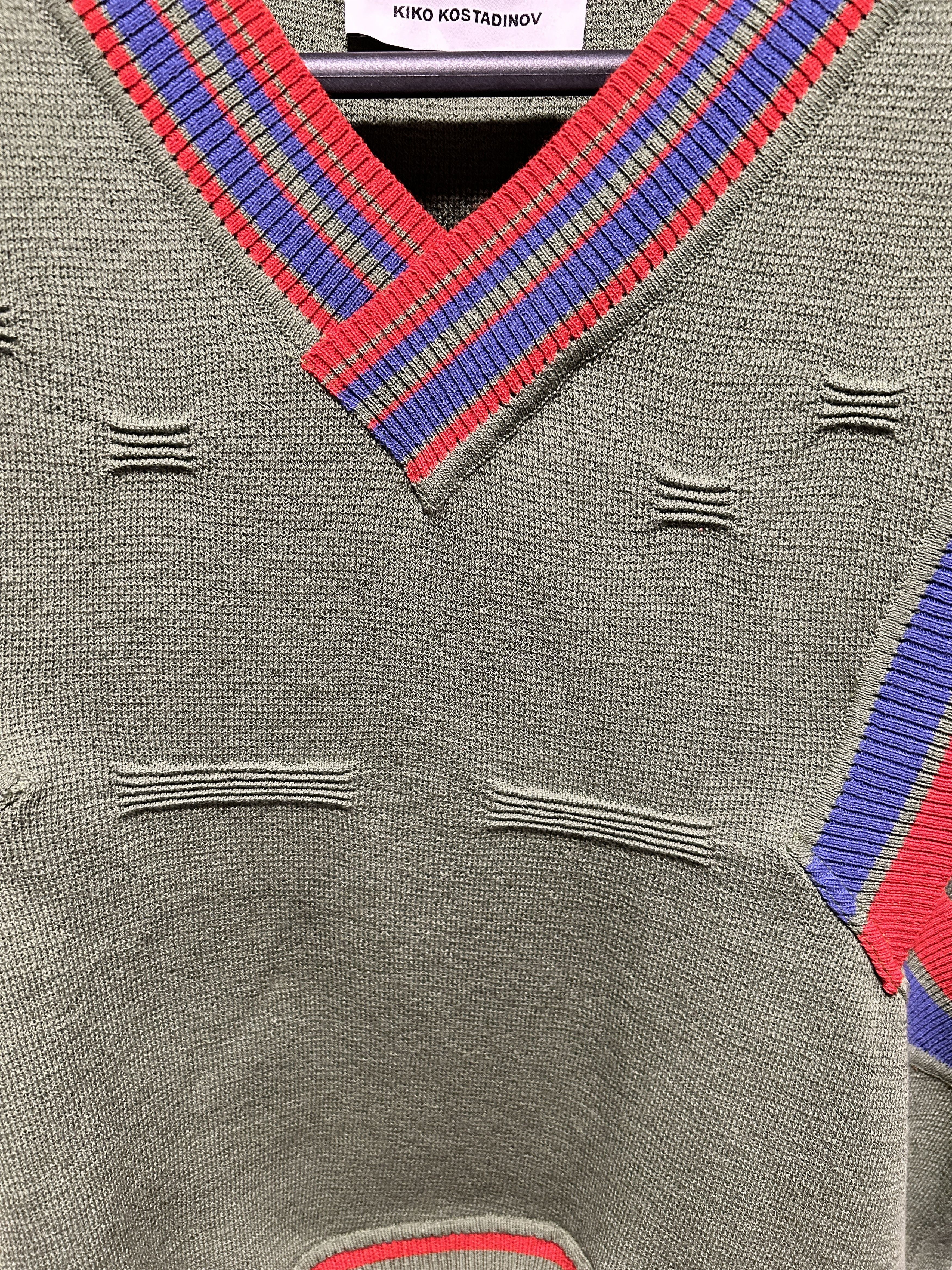 Kiko Kostadinov Dorset Stripe Wool Sweater Vest asymmetrical Size US M / EU 48-50 / 2 - 3 Thumbnail