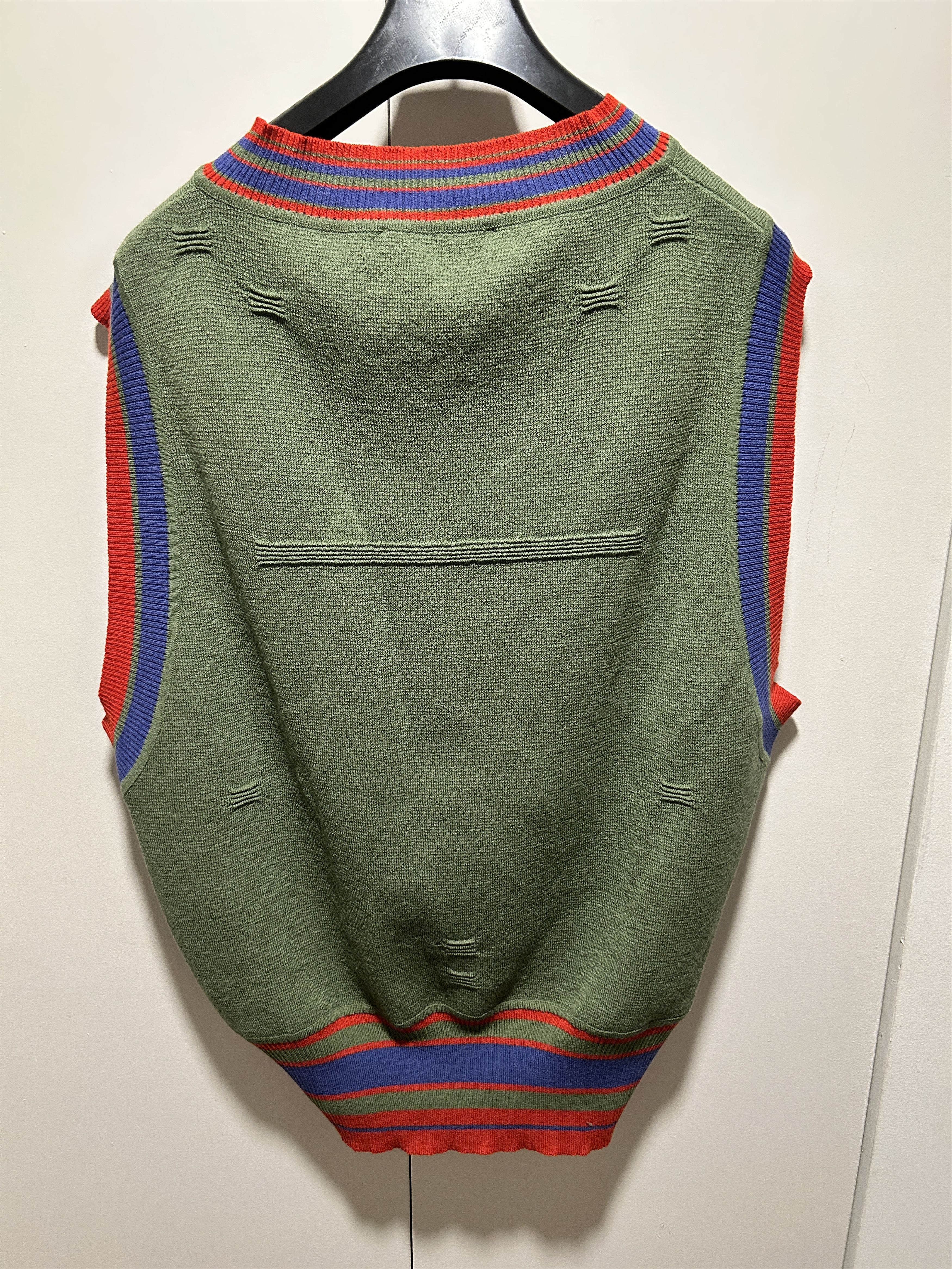 Kiko Kostadinov Dorset Stripe Wool Sweater Vest asymmetrical Size US M / EU 48-50 / 2 - 6 Thumbnail