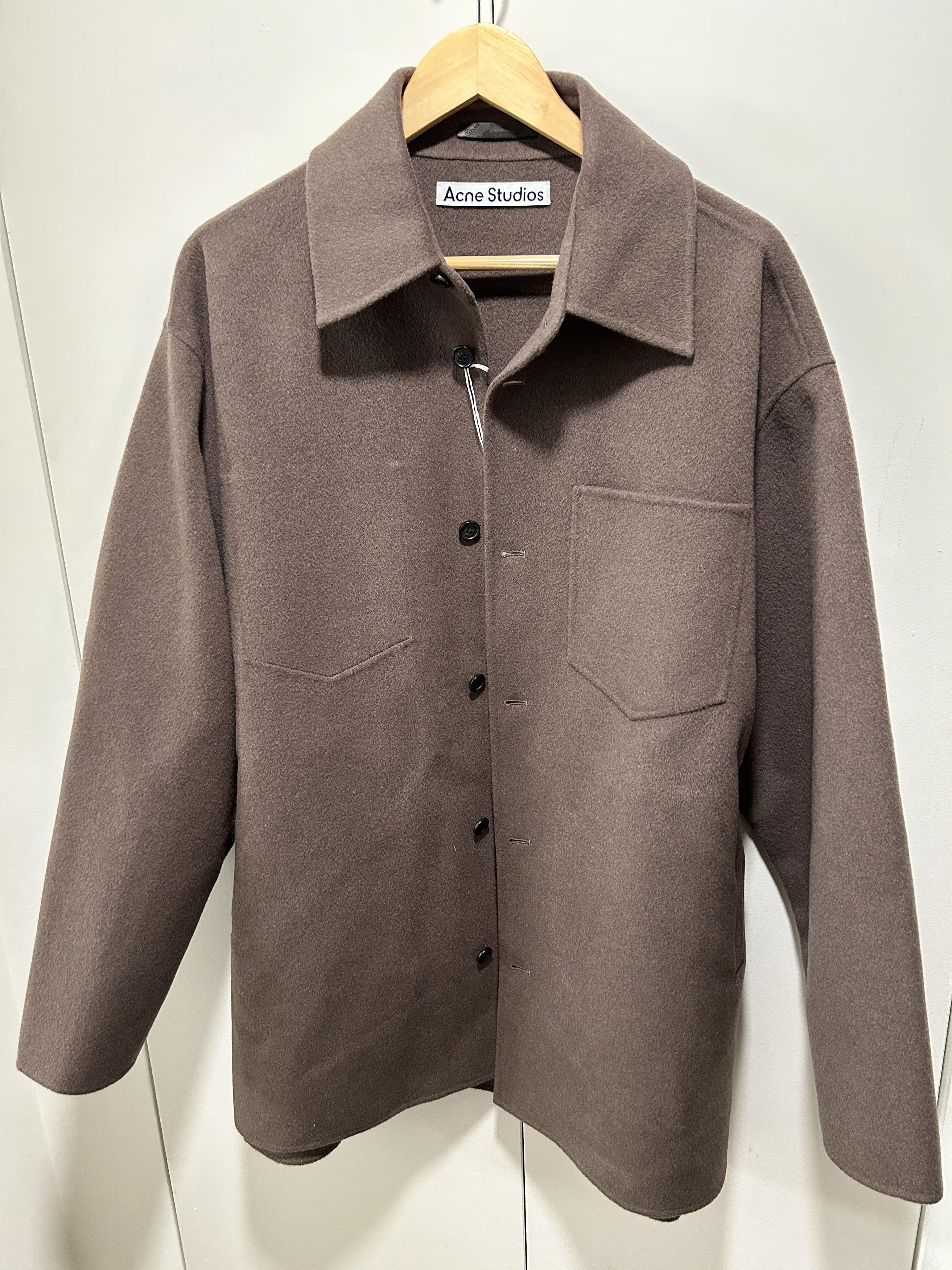 image of Acne Studios Domen Double Jacket - Brown, Men's (Size Small)