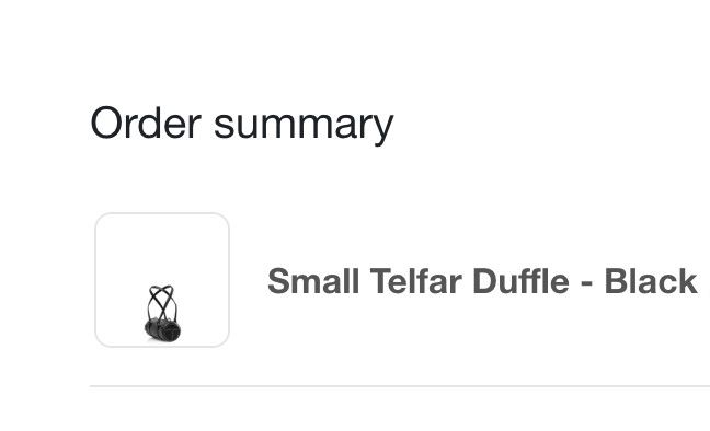 Telfar Small Telfar Duffle - Black