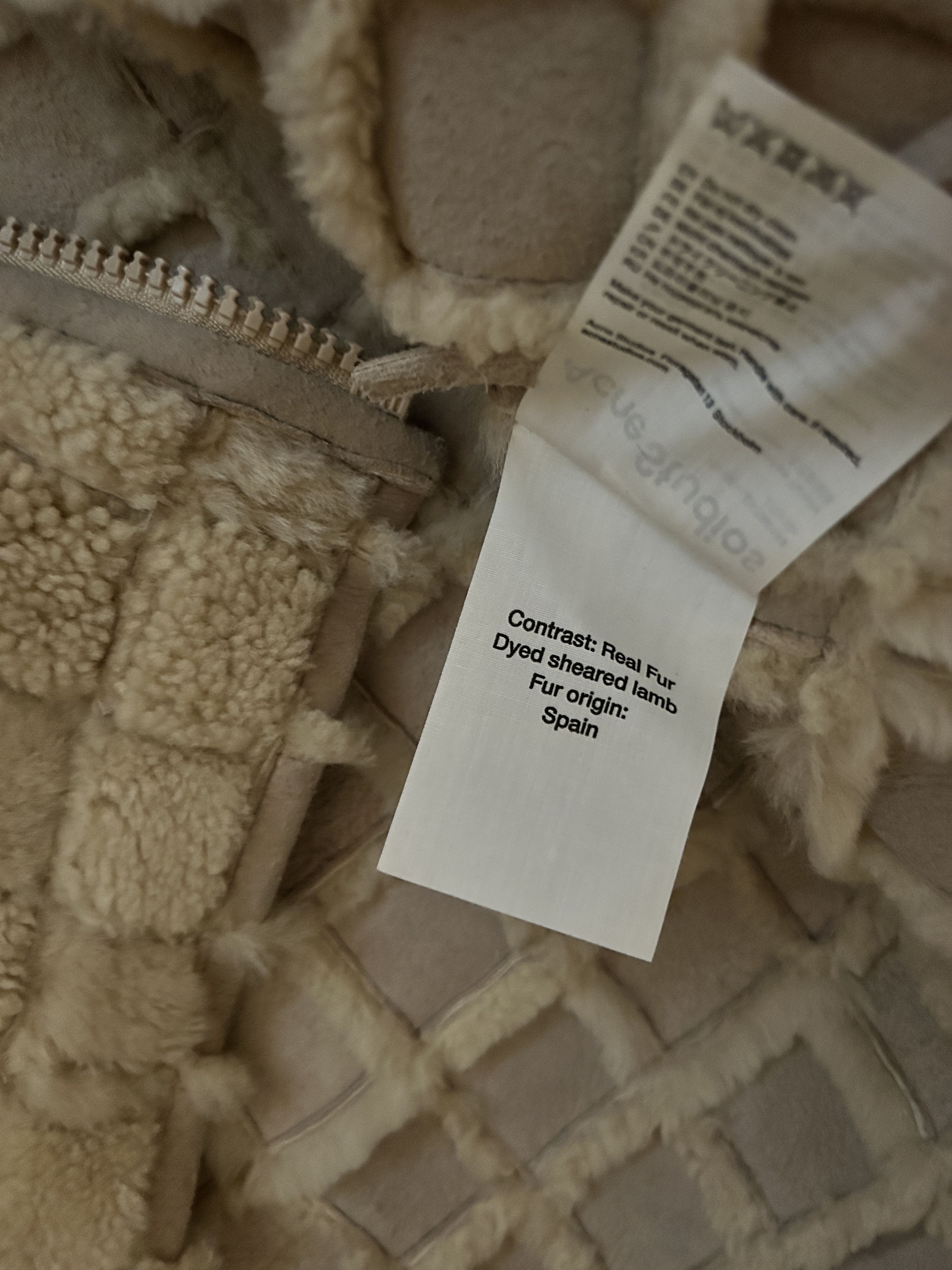 Acne Studios Acne Studios Cropped Shearling Jacket Beige size IT 40 Size M / US 6-8 / IT 42-44 - 9 Thumbnail