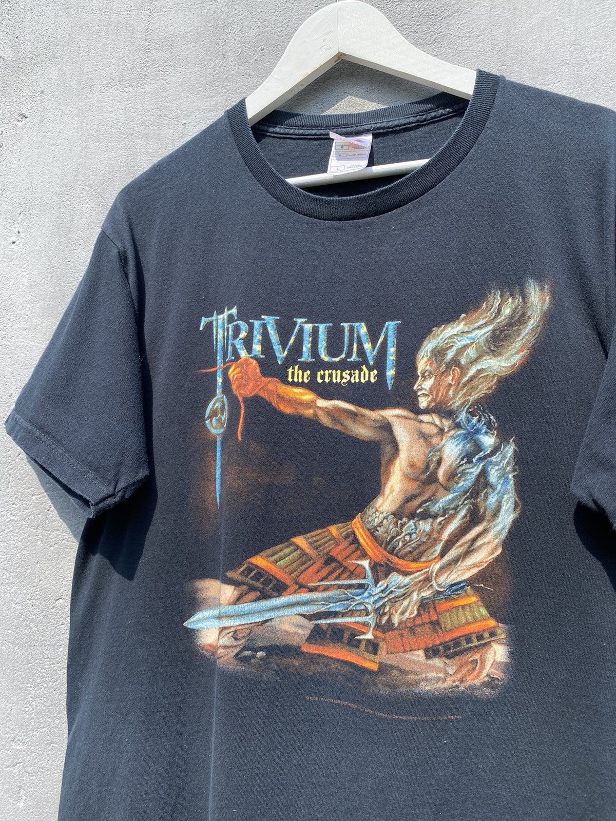Band Tees Vintage '06 TRIVIUM 'The Crusade' Metal T Shirt Size US L / EU 52-54 / 3 - 3 Thumbnail