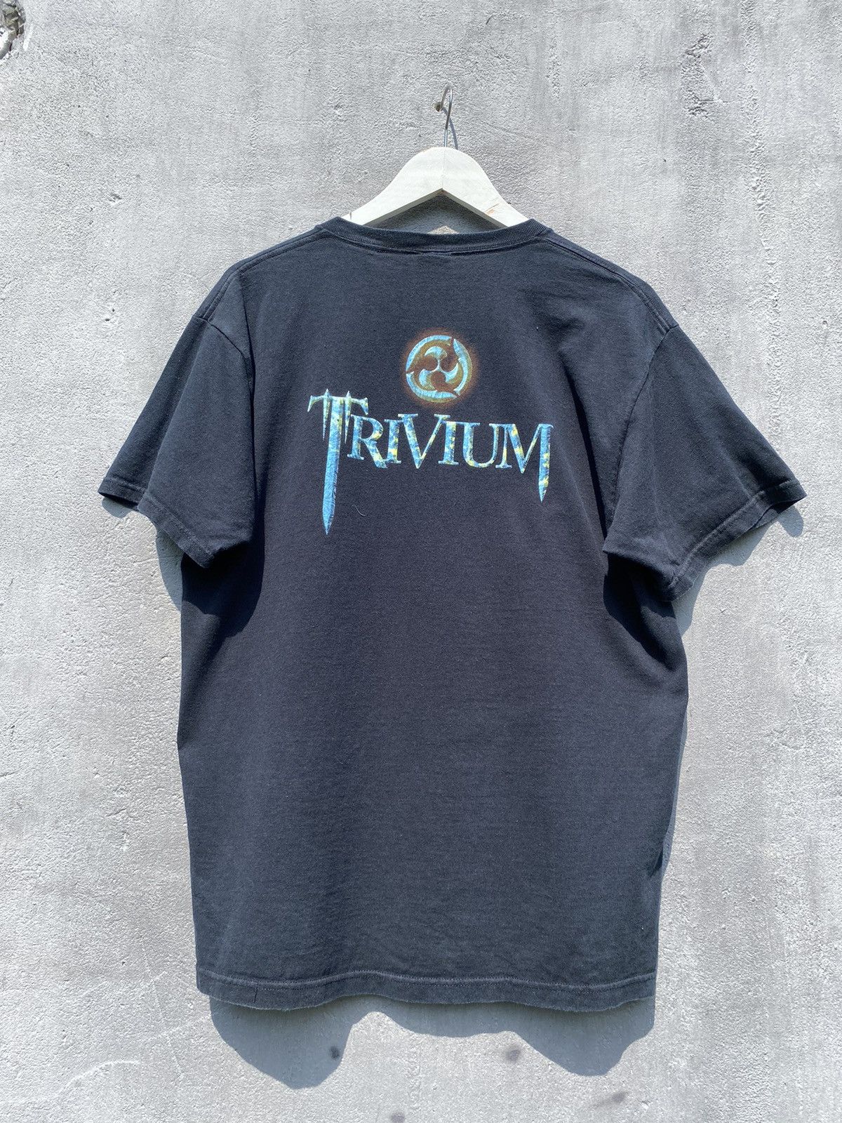 Band Tees Vintage '06 TRIVIUM 'The Crusade' Metal T Shirt Size US L / EU 52-54 / 3 - 6 Thumbnail