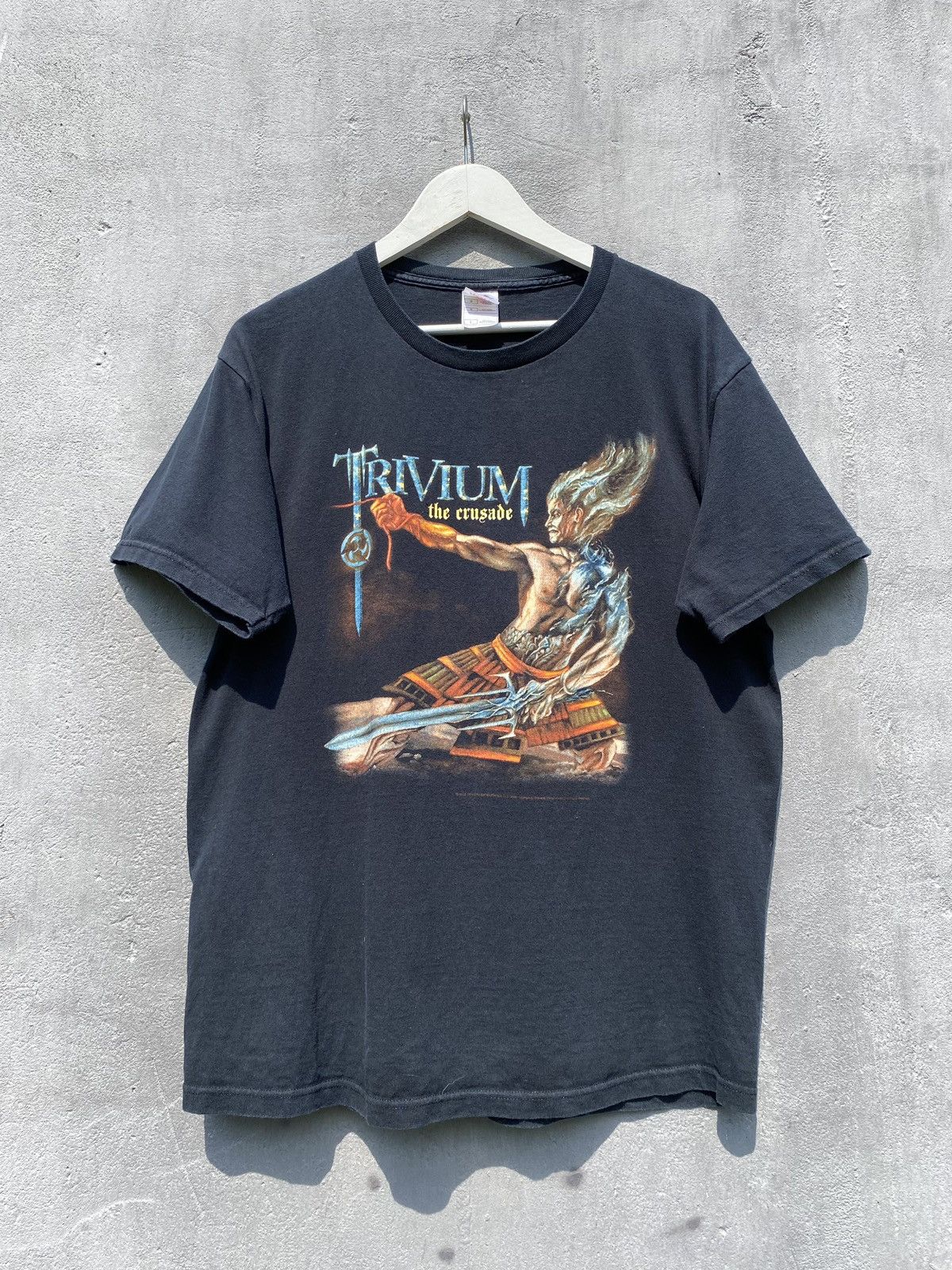 Band Tees Vintage '06 TRIVIUM 'The Crusade' Metal T Shirt Size US L / EU 52-54 / 3 - 1 Thumbnail