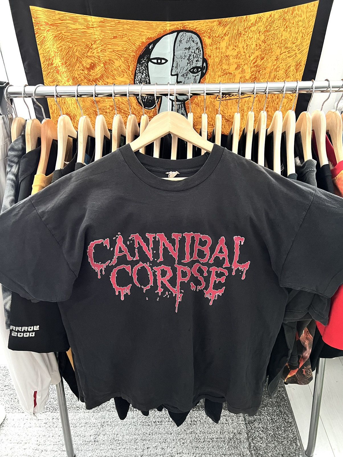 image of Band Tees Cannibal Corpse 1996 Monolith Of Death Tour Vintage Band Tee in Black, Men's (Size XL)