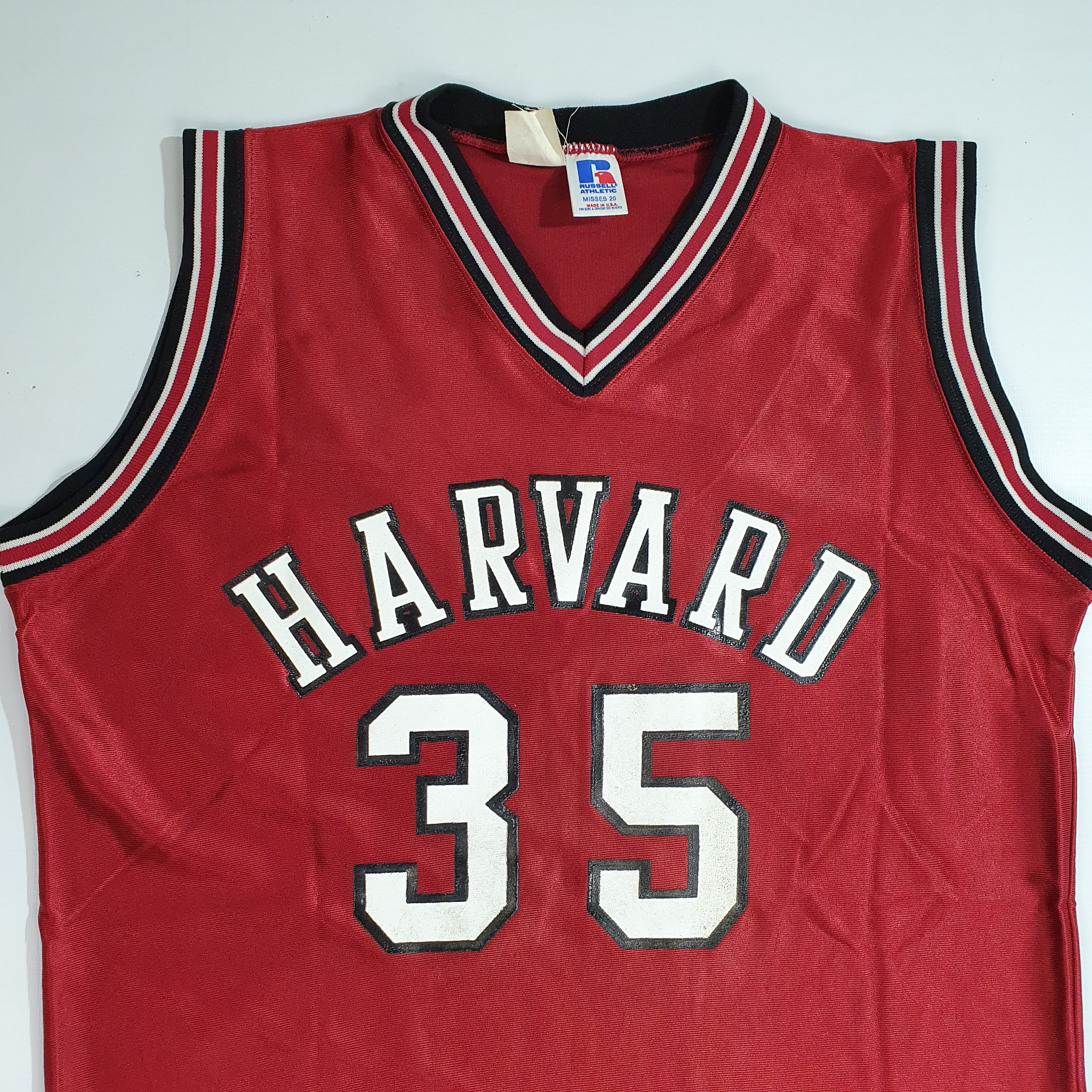 Russell Athletic Very Rare 80-90s Harvard Rubber Logo Vintage Jersey Size US M / EU 48-50 / 2 - 12 Thumbnail