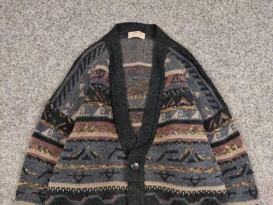 Japanese Brand Vintage 90's Japanese Patterned Cardigan Knitted Sweater Size US M / EU 48-50 / 2 - 3 Thumbnail