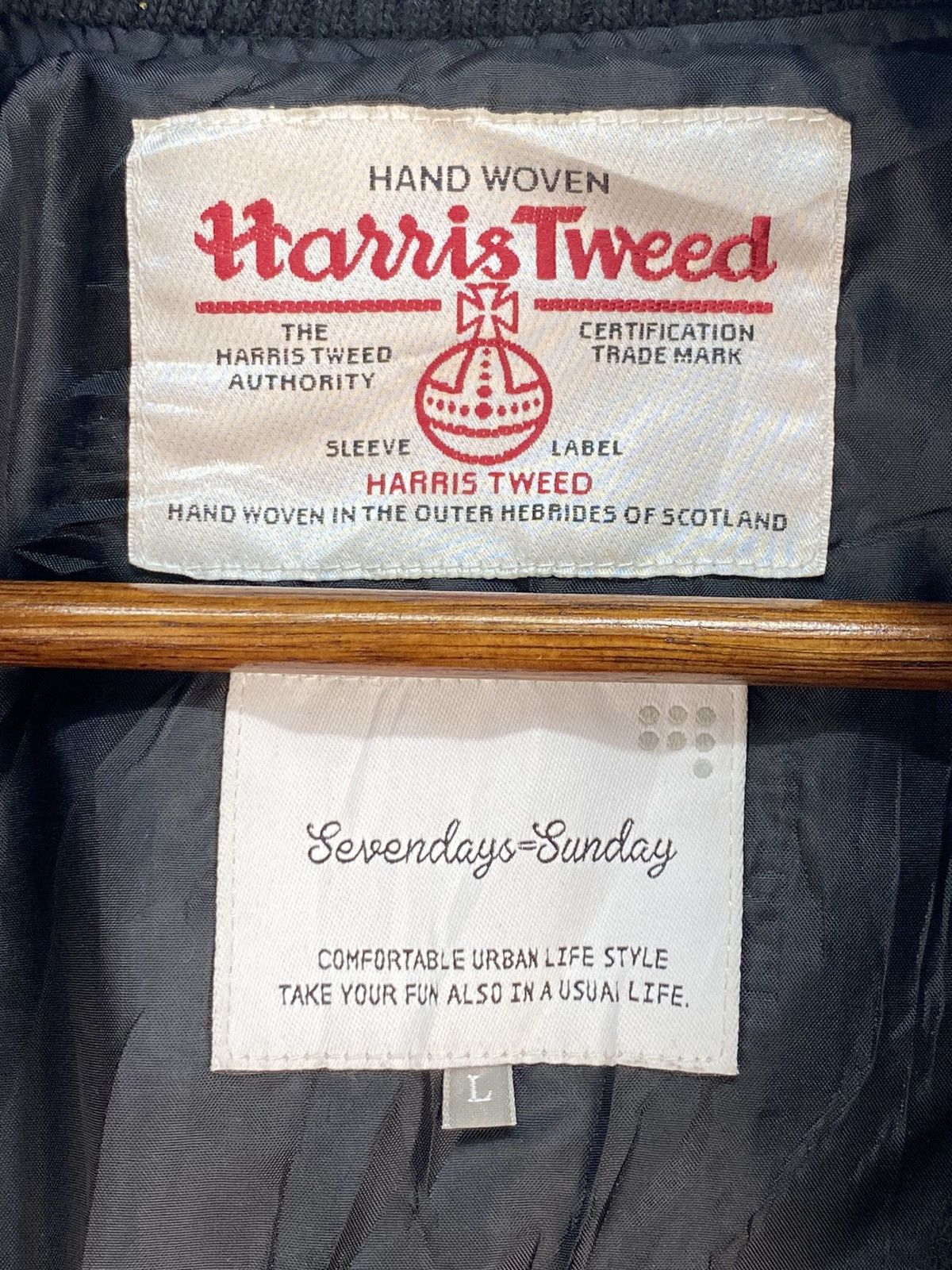 Harris Tweed Harris Tweed X Sevendays Sunday Bomber Jacket Size US L / EU 52-54 / 3 - 4 Thumbnail