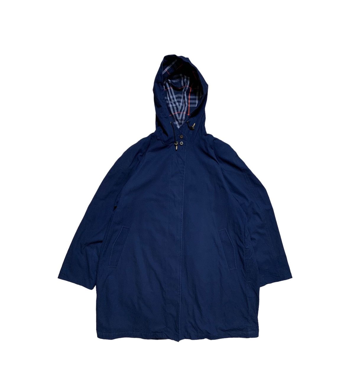 Burberry × Vintage Rare Womens Burberry Hooded Trench Coat Size L / US 10 / IT 46 - 1 Thumbnail
