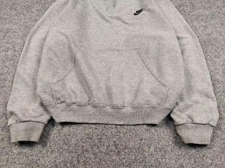 Nike Vintage 90's Nike Logo Blank Boxy Gray Distressed Hoodie Size US M / EU 48-50 / 2 - 4 Thumbnail
