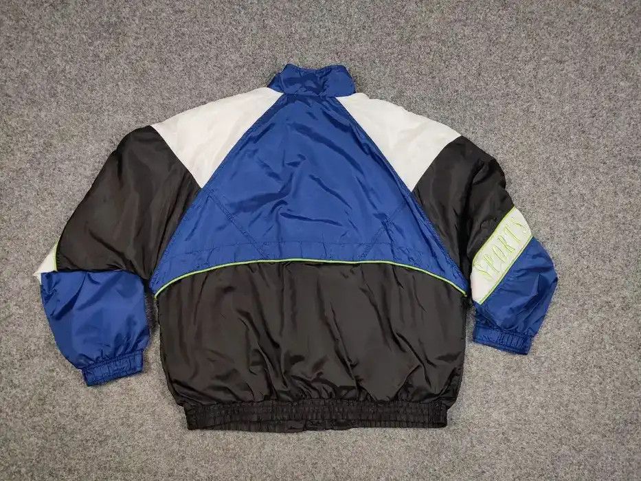 Nike Vintage 90's Nike Nylon Drill Big Embroidered Track Jacket Size US L / EU 52-54 / 3 - 7 Thumbnail