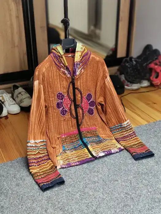 Japanese Brand Vintage Japan Handcrafted Patchwork Acid Hippies Zip Hoodie Size M / US 6-8 / IT 42-44 - 10 Thumbnail