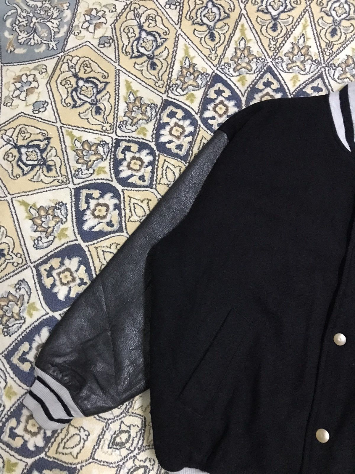 Japanese Brand Vintage MENS CLUB Arm Leather Varsity Jacket Size US M / EU 48-50 / 2 - 5 Thumbnail