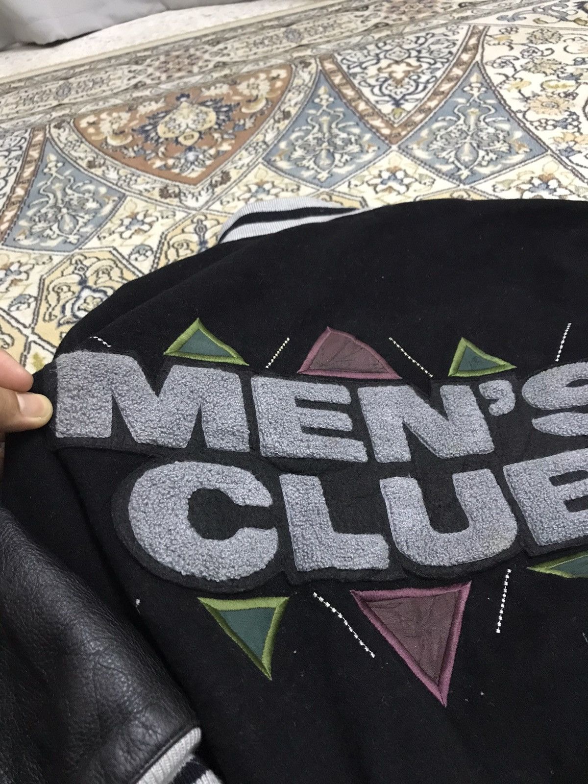 Japanese Brand Vintage MENS CLUB Arm Leather Varsity Jacket Size US M / EU 48-50 / 2 - 17 Thumbnail