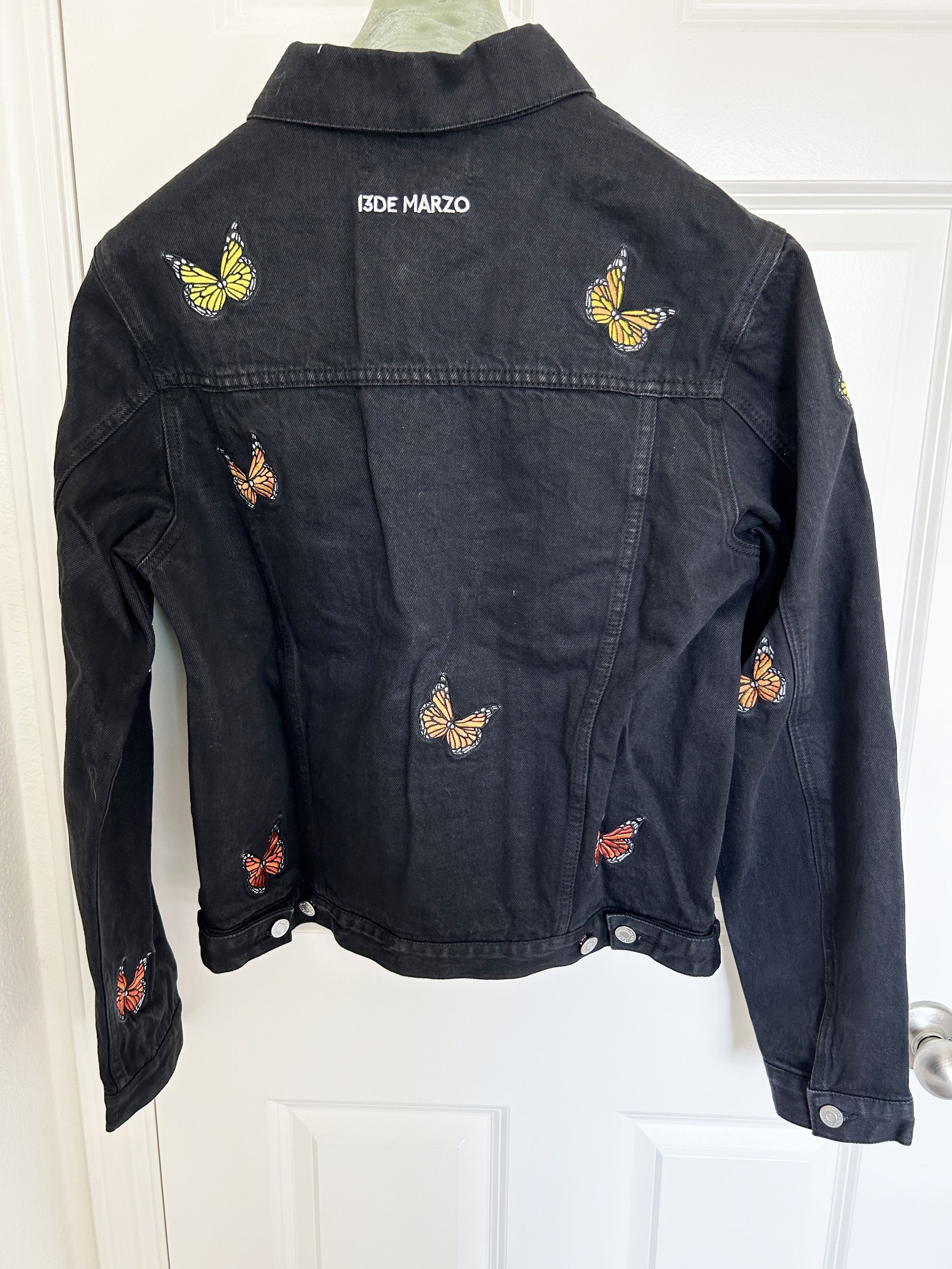 Designer 13 De Marzo Unisex Black Butterfly Jacket Size S | Grailed