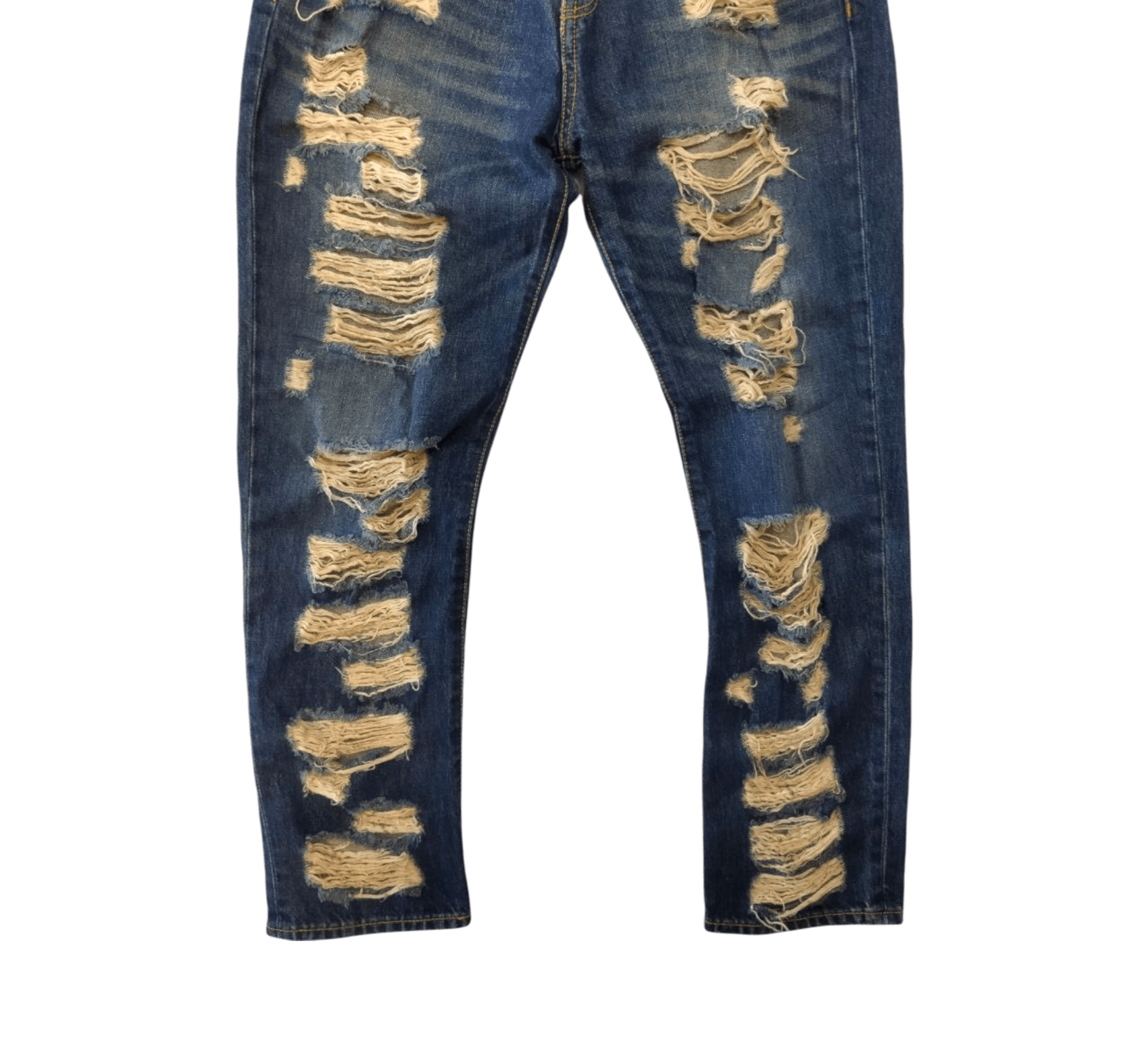 Japanese Brand Japanese Co & Lu Distressed Style Jeans Size US 29 - 3 Thumbnail