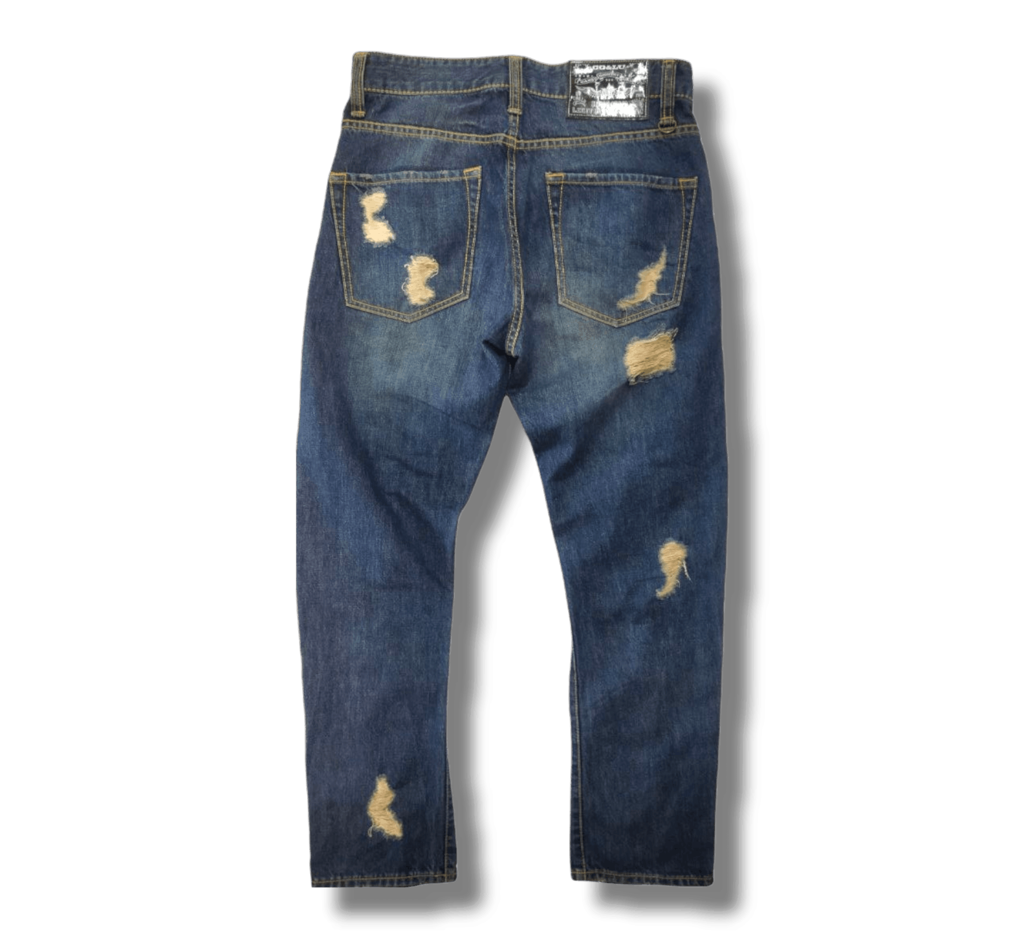 Japanese Brand Japanese Co & Lu Distressed Style Jeans Size US 29 - 4 Thumbnail