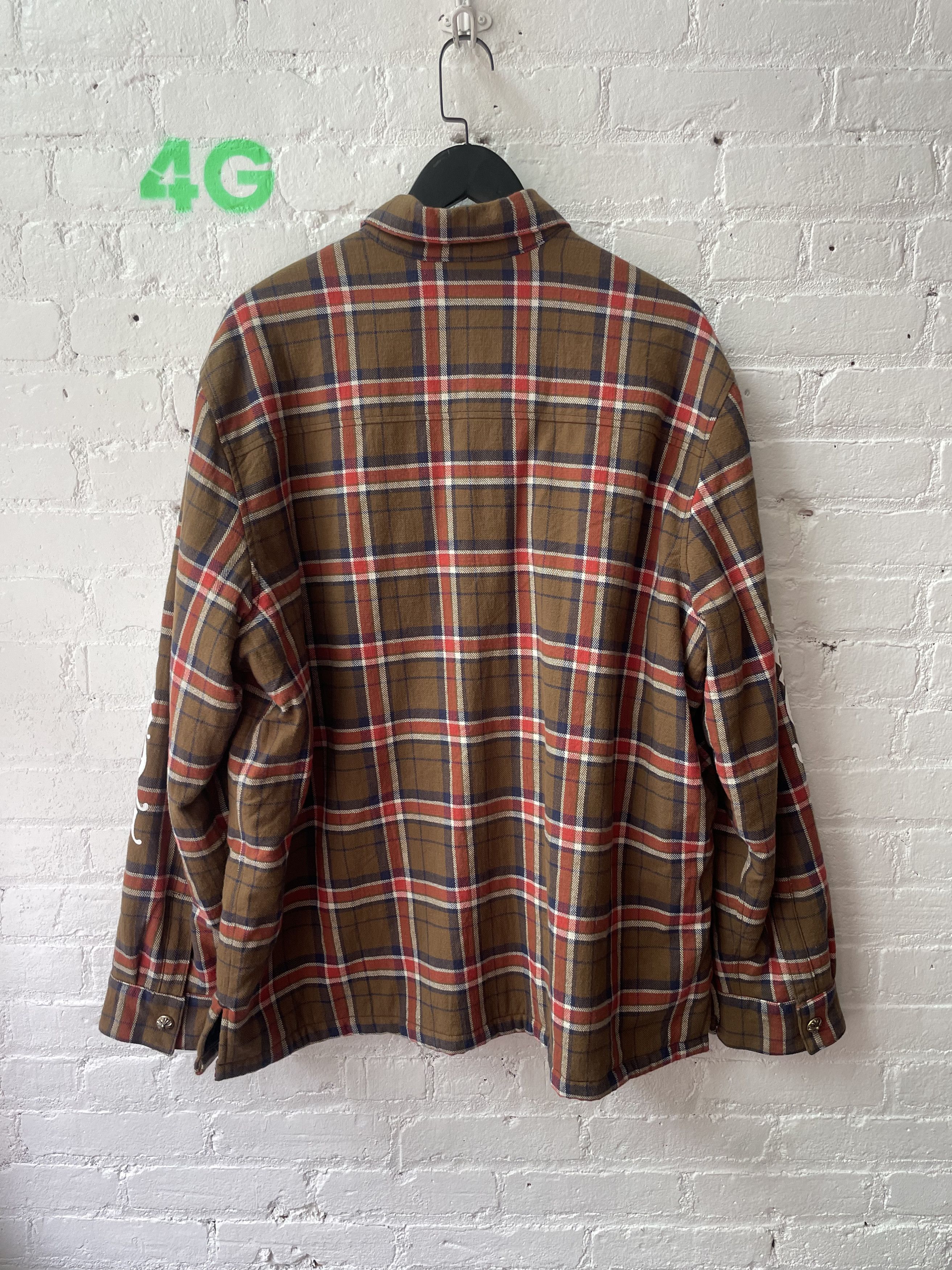 Chrome Hearts CHROME HEARTS 2XL NEW FLANNEL JACKET LINED Size US XXL / EU 58 / 5 - 3 Thumbnail