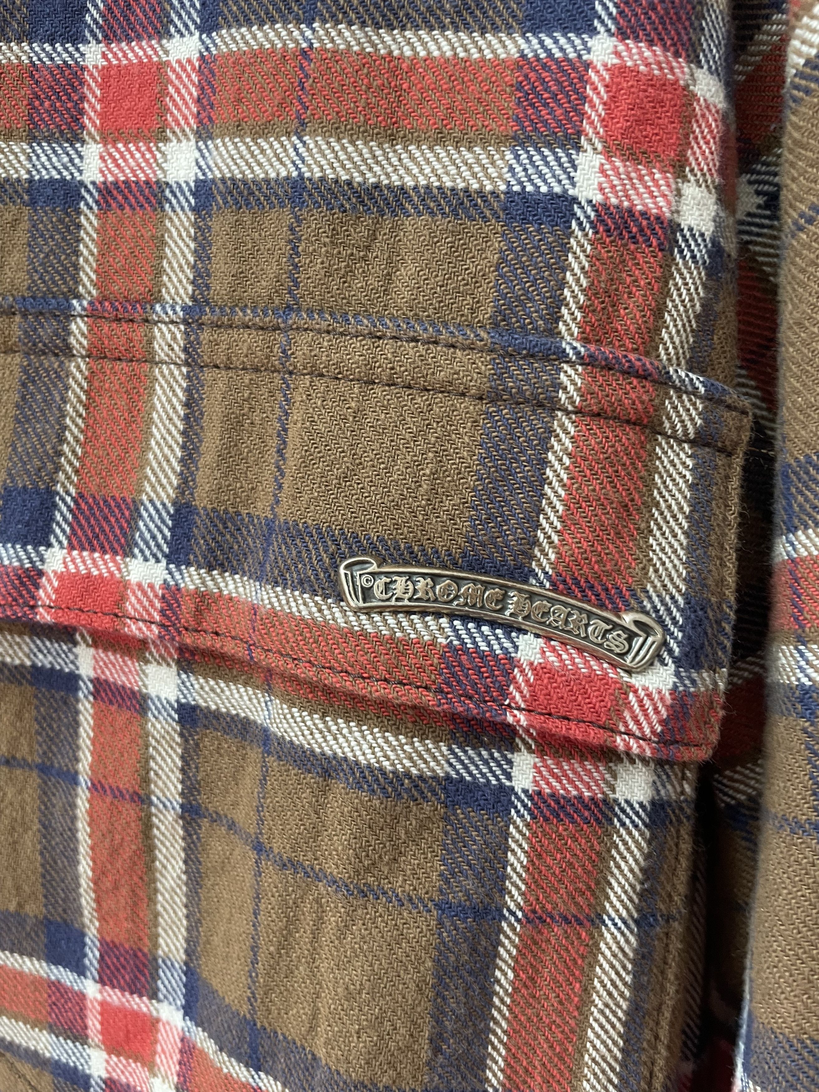 Chrome Hearts CHROME HEARTS 2XL NEW FLANNEL JACKET LINED Size US XXL / EU 58 / 5 - 5 Thumbnail
