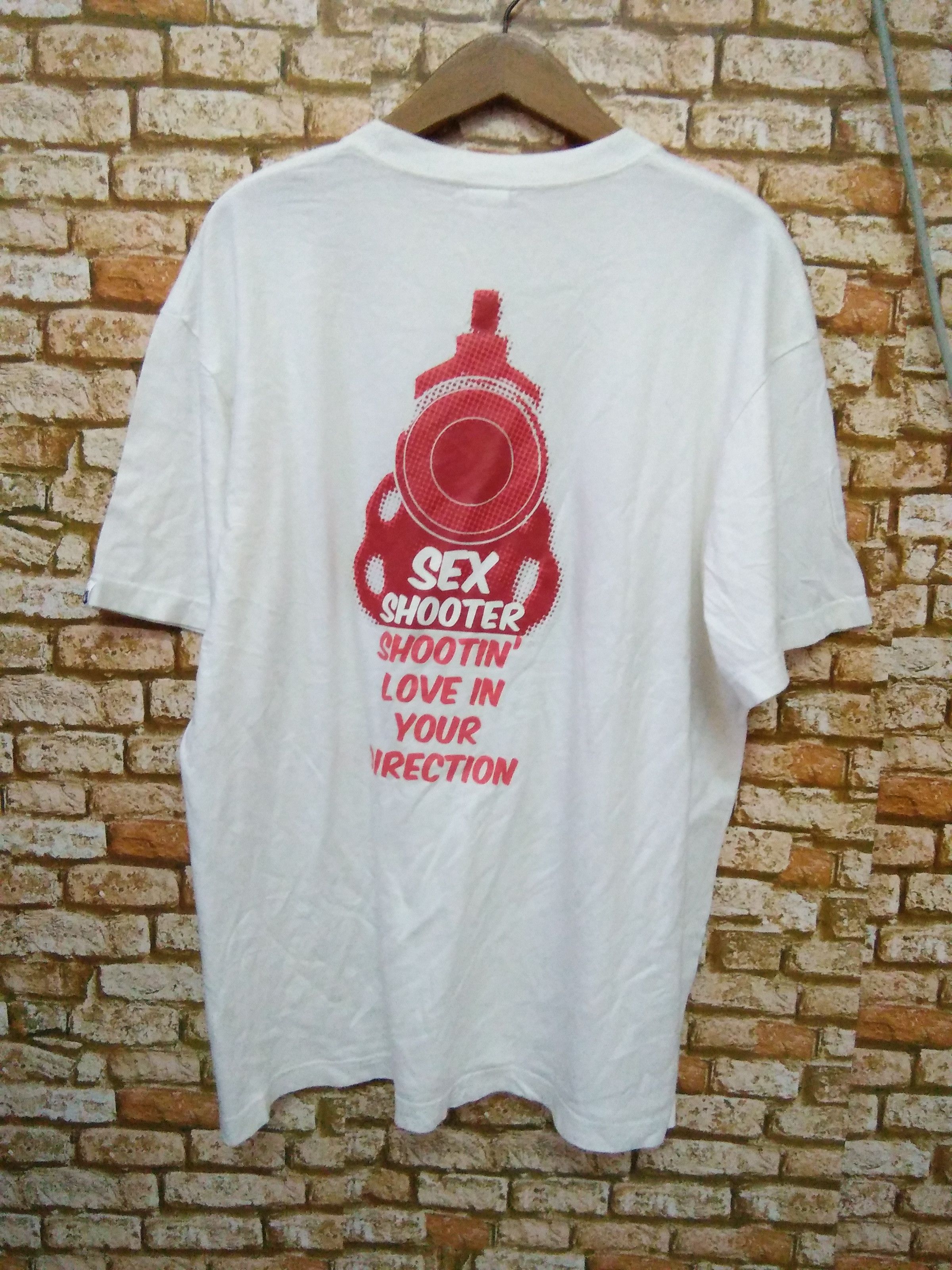image of Andsuns Japanese Streetwear Shirt (A368) in White, Men's (Size XL)