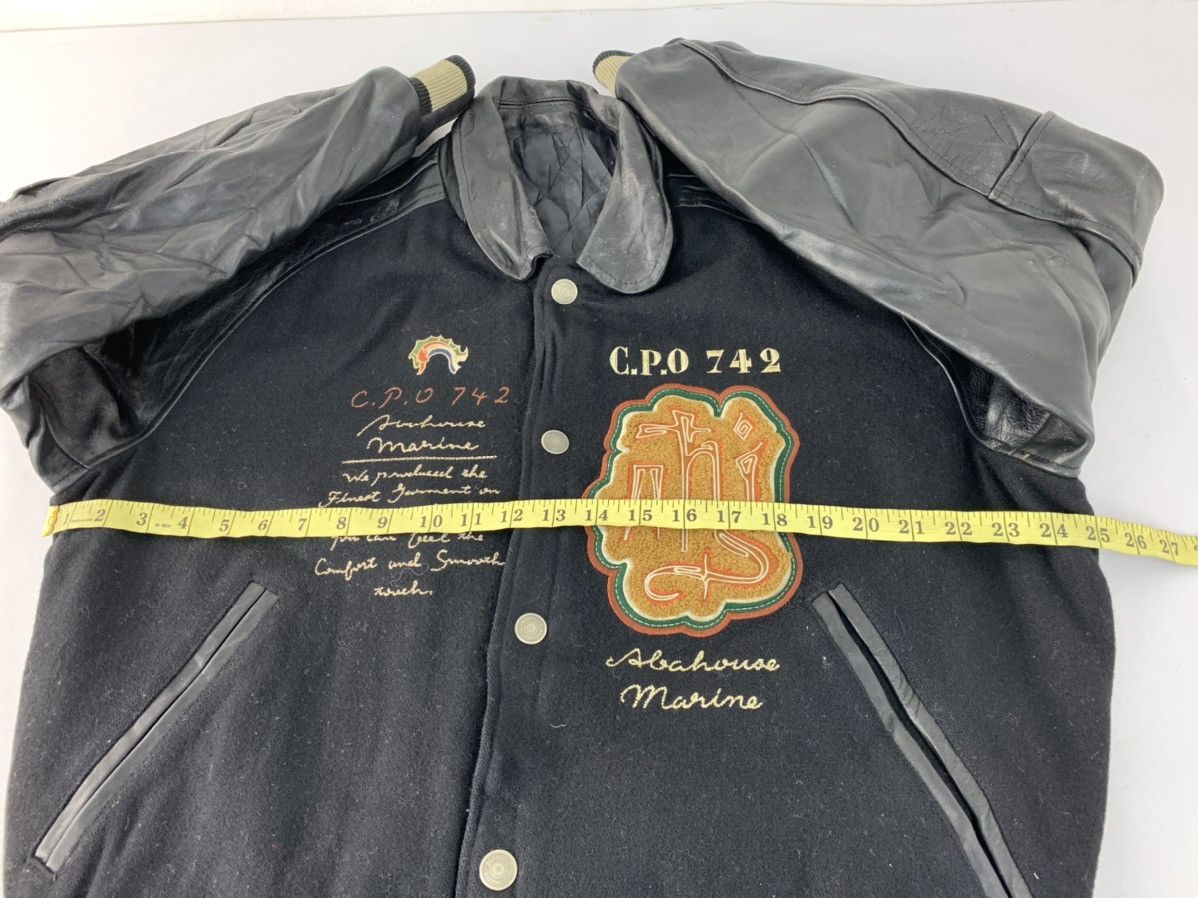 Japanese Brand Abahouse Marine CPO 742 Knit Badge Logo Varsity Snap Button Size US L / EU 52-54 / 3 - 10 Thumbnail