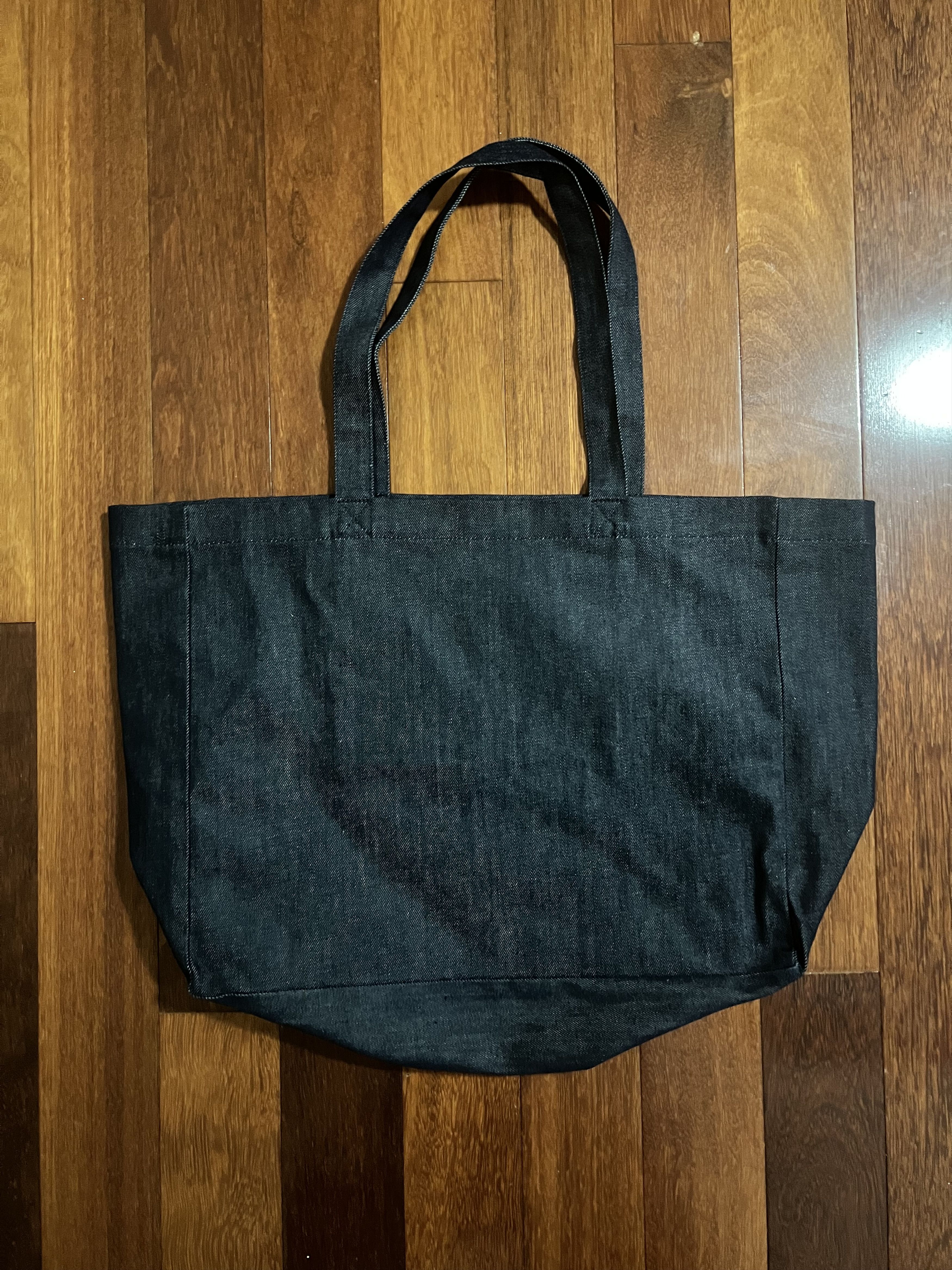 A.P.C. × JJJJound 💚 2020 A.P.C. x JJJJound Large Denim Tote Bag NEW Size ONE SIZE - 2 Thumbnail