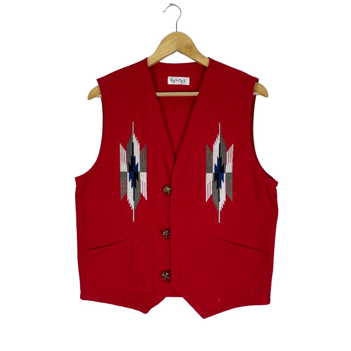 Vintage 🌟VINTAGE YOLORS NAVAJO VEST LIKE ORTEGA CHIMAYO Size US M / EU 48-50 / 2 - 1 Thumbnail