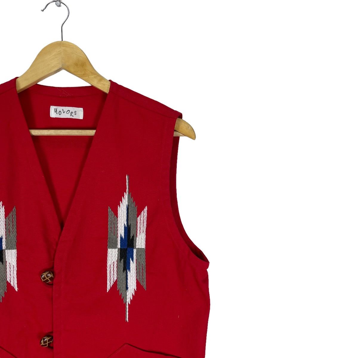 Vintage 🌟VINTAGE YOLORS NAVAJO VEST LIKE ORTEGA CHIMAYO Size US M / EU 48-50 / 2 - 3 Thumbnail