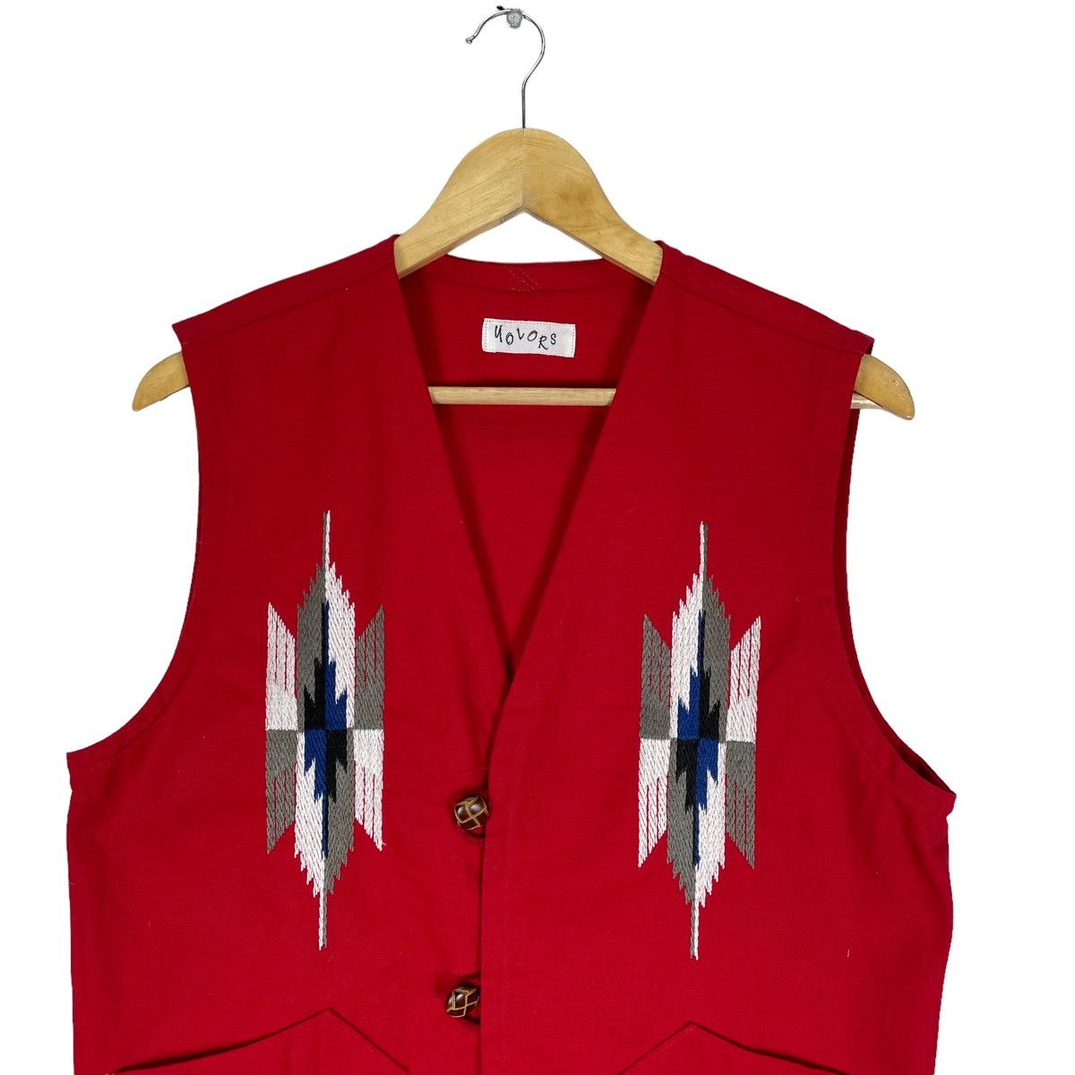 Vintage 🌟VINTAGE YOLORS NAVAJO VEST LIKE ORTEGA CHIMAYO Size US M / EU 48-50 / 2 - 2 Thumbnail