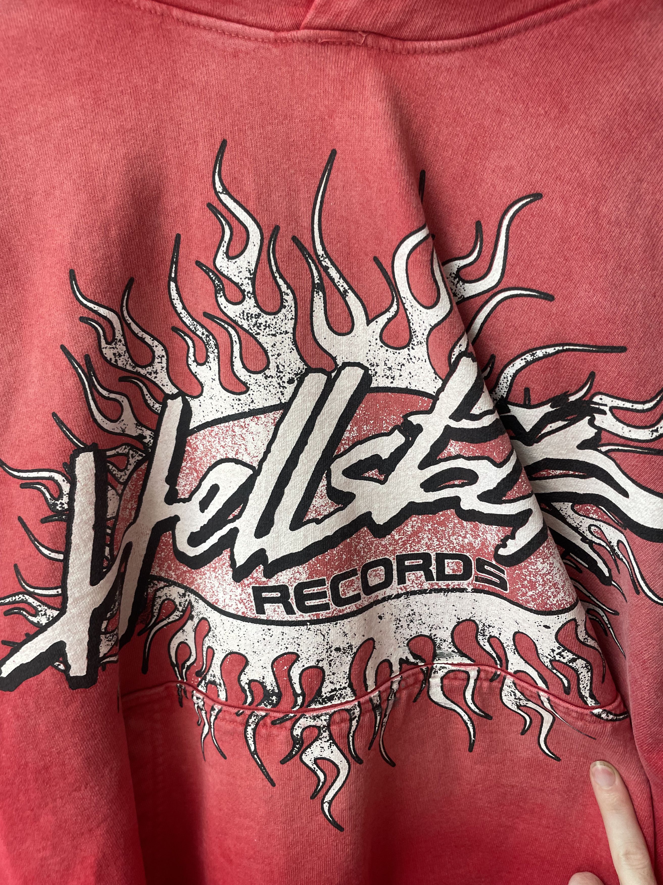 HELLSTAR RED FADED HELLSTAR MOTO HOODIE Size US XL / EU 56 / 4 - 2 Thumbnail