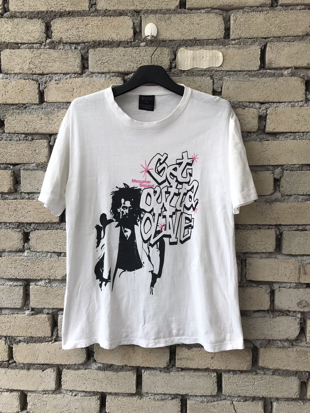 Massive Squad Tee Get Outta Olive Nice Screen Rainbow Spell