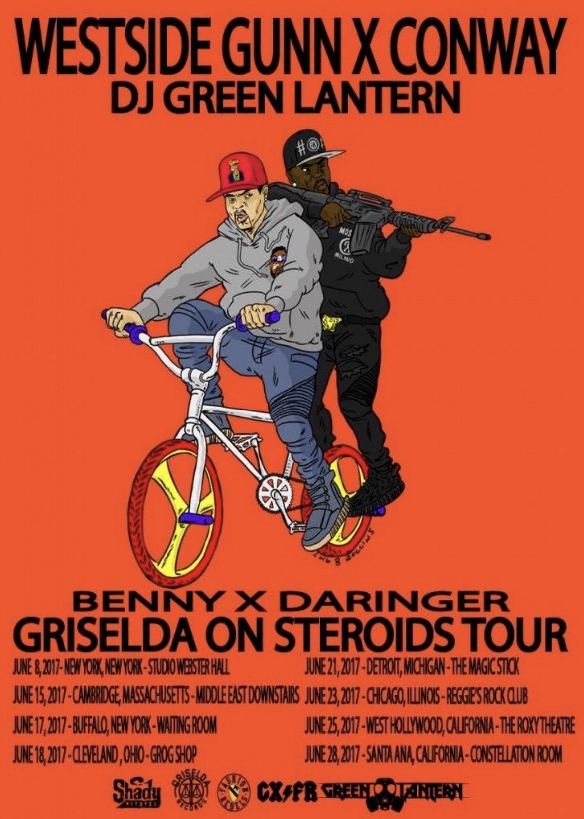 Champion × Rap Tees GRiSeLDa "GRiSeLDa oN STeRoiDs" 💊 TouR HOoDie ⚖️🦂 Size US M / EU 48-50 / 2 - 2 Thumbnail