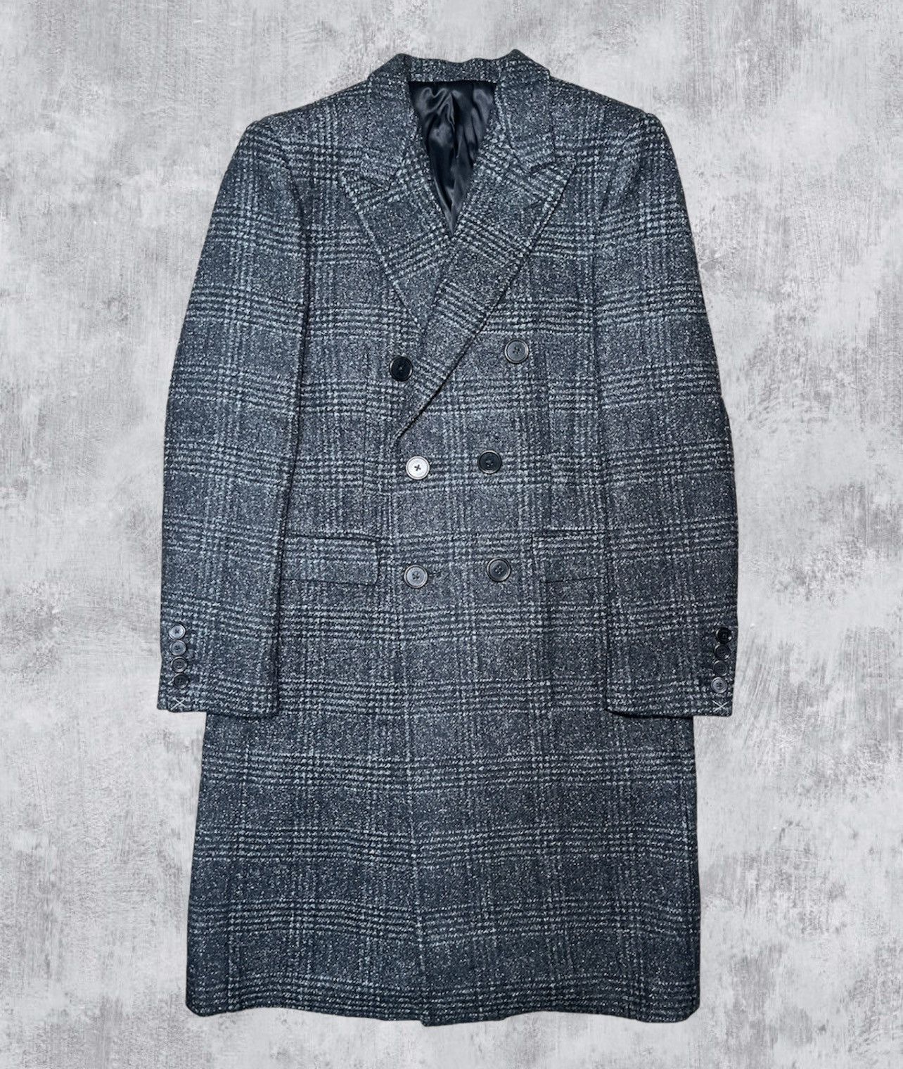 Celine × Hedi Slimane CELINE BY HEDI SLIMANE “FW19 PRINCE OF WALES WOOL COAT” Size US M / EU 48-50 / 2 - 1 Thumbnail