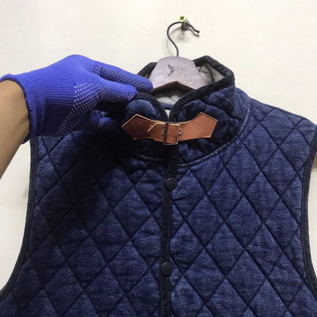 Japanese Brand Japanese Brand INDIGO No wave No Life quilted vest denim Size US L / EU 52-54 / 3 - 4 Thumbnail
