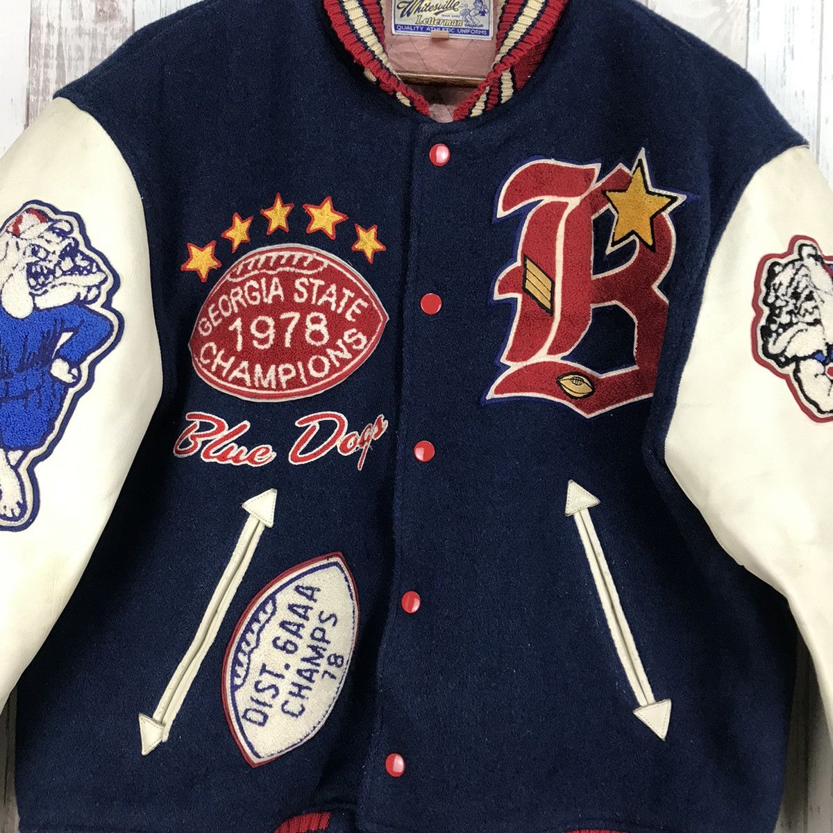 Whitesville Vintage Whitesville Letterman Varsity Jacket Size US L / EU 52-54 / 3 - 6 Thumbnail