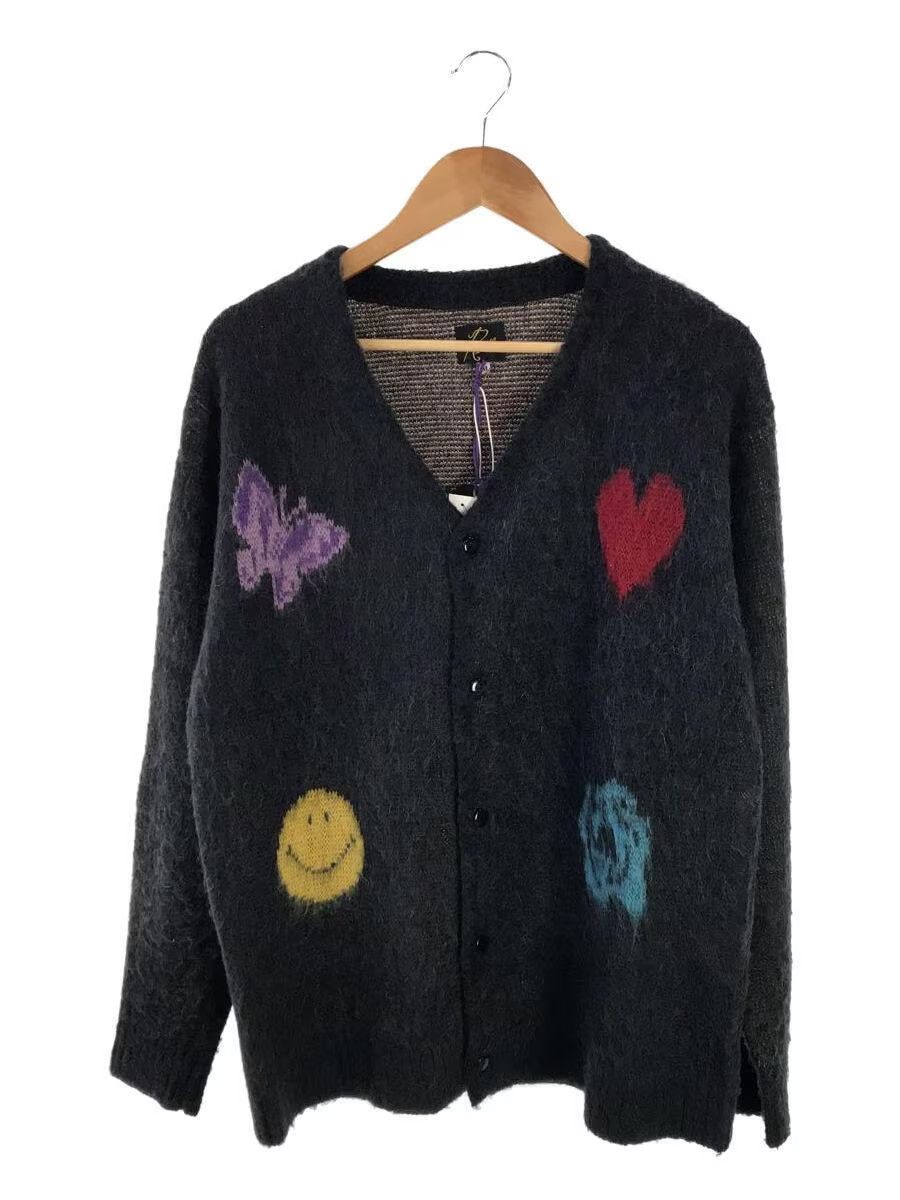 Needles Emblem Smiley Heart Mohair Knit Cardigan | Grailed