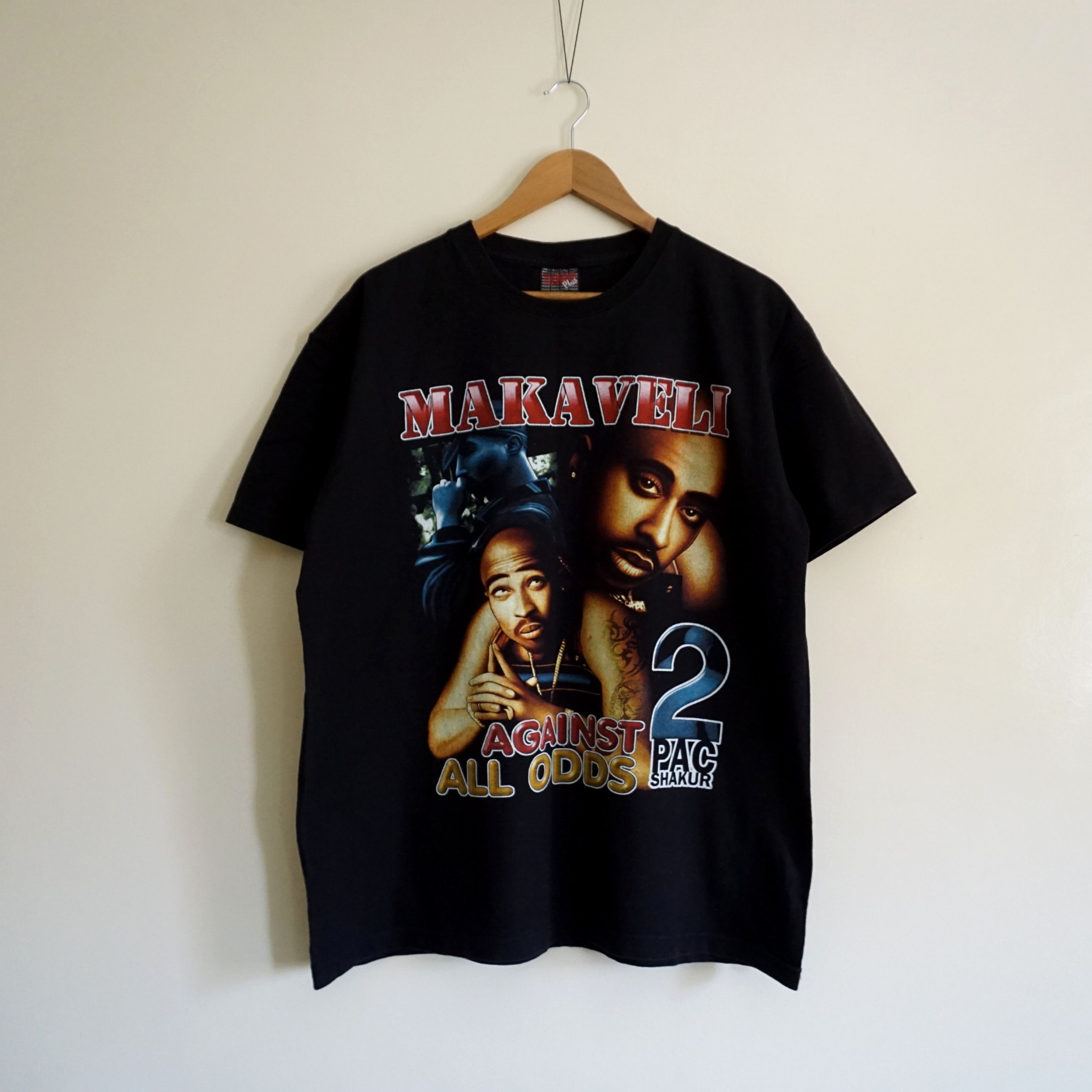 image of T-Shirt Vintage 2 Pac Shakur 'makaveli' in Black, Men's (Size XL)