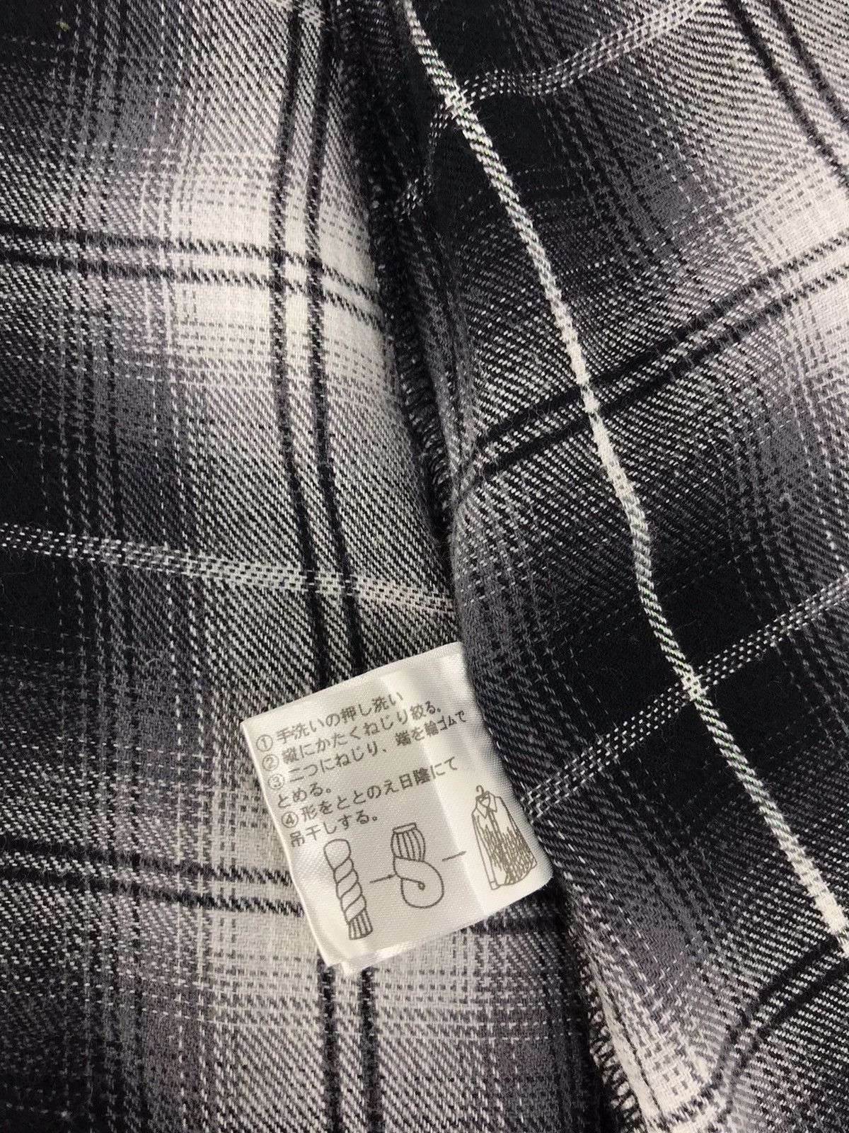 Japanese Brand Sky Bomber Long Flannel Button Up Shadow Plaid Checked Size L / US 10 / IT 46 - 10 Thumbnail