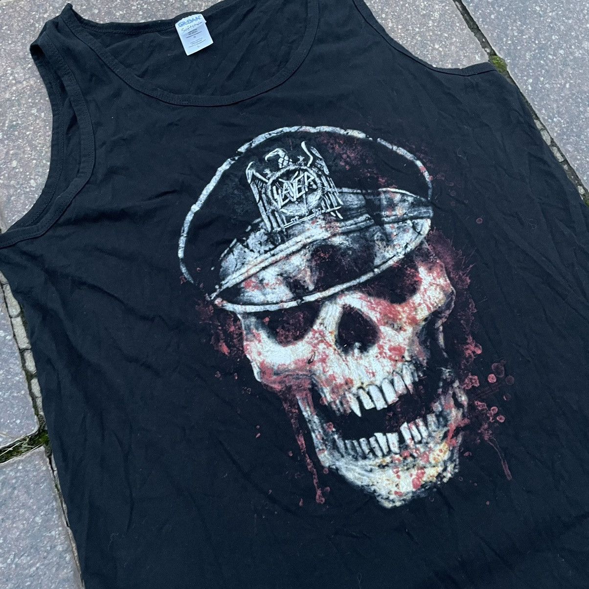 Vintage Vintage Y2K Skull Graphic Band Tee Grunge Punk Baggy Slim M Size US M / EU 48-50 / 2 - 5 Thumbnail